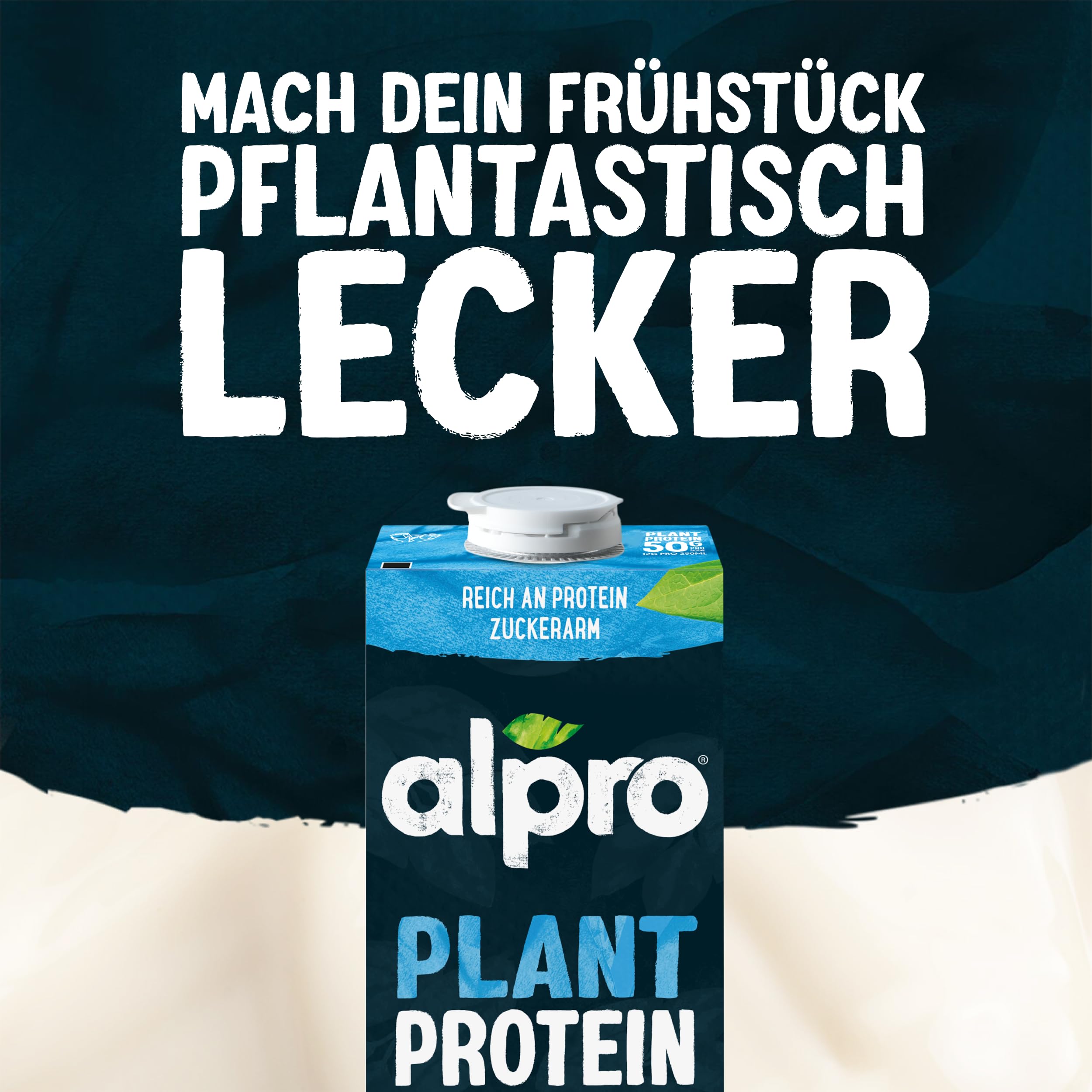 Alpro Proteindrink Natur 8 x 1L pflanzlich laktosefrei zuckerarm proteinreich