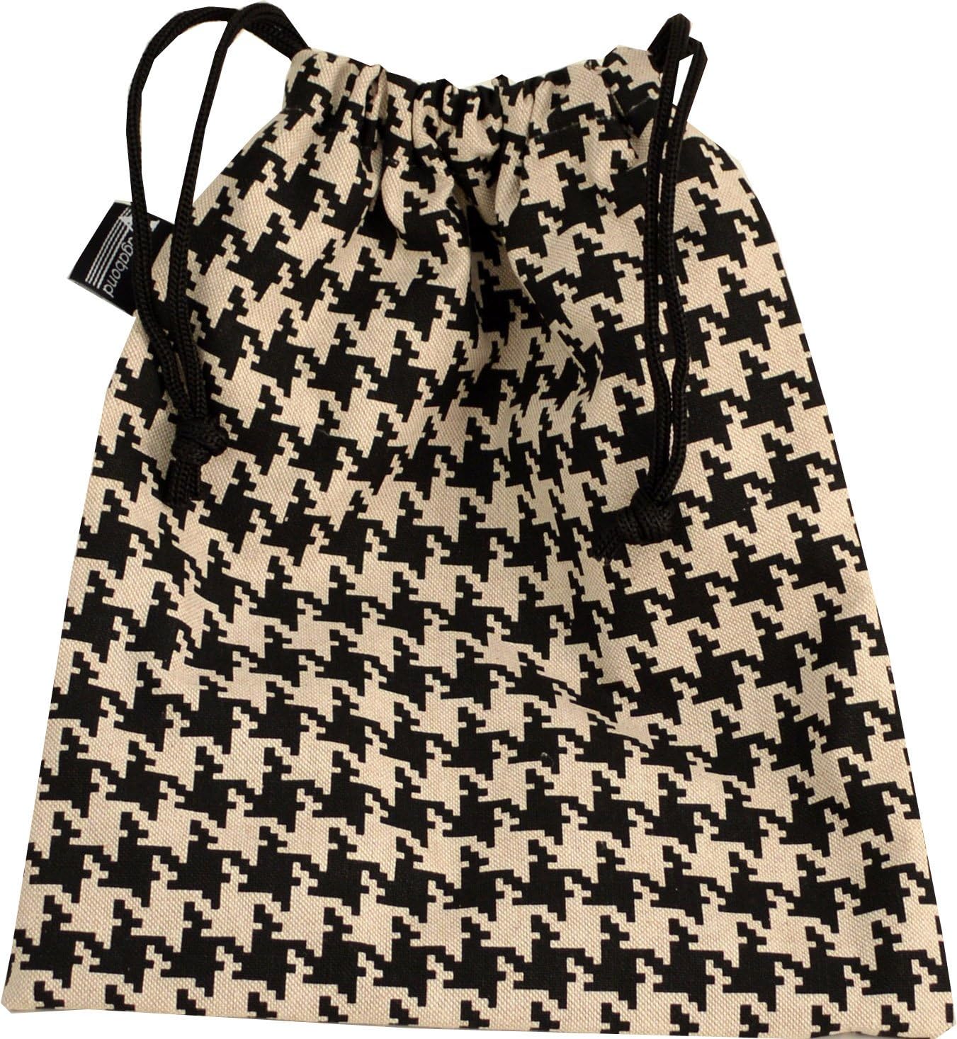 Vagabond Bags Houndstooth Drawstring Toiletry Bag, 31 cm, Monotone