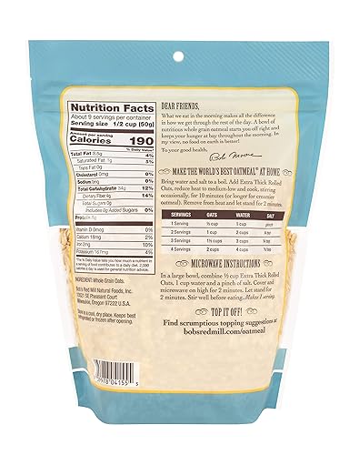 Miniatura 2 de Bob's Red Mill Avena enrollada extra gruesa, 16 onzas