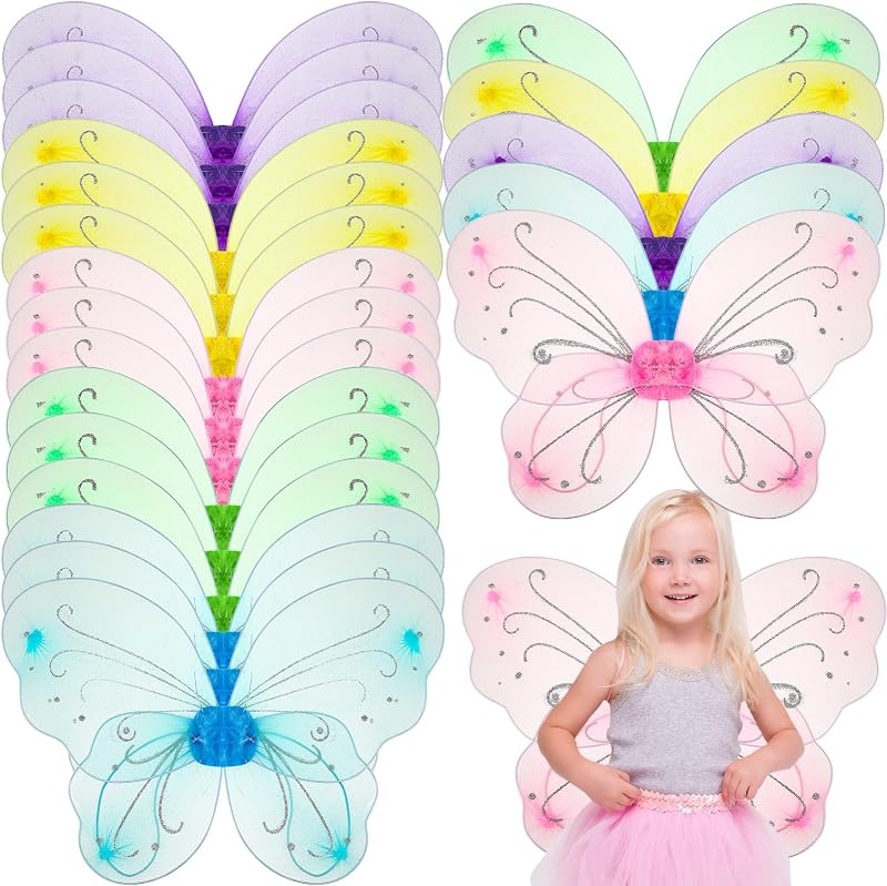Girls Fairy Wings Butterfly Wings Dress Up
