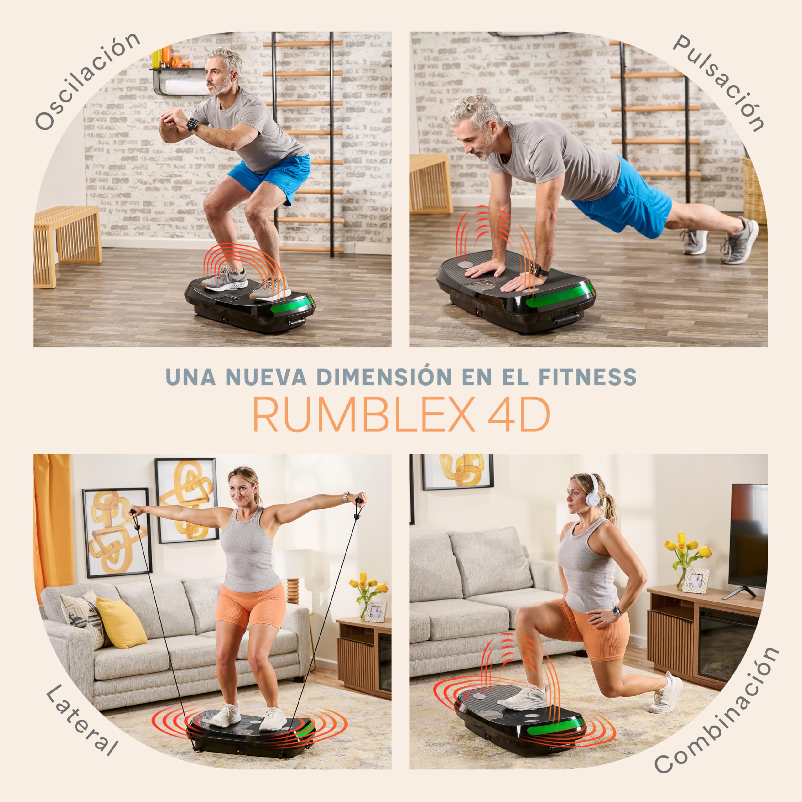 Lifepro- Ganzkörpertraining Geräte – Vibrationsboard Vibrationsplatte für effektives Training zu Hause