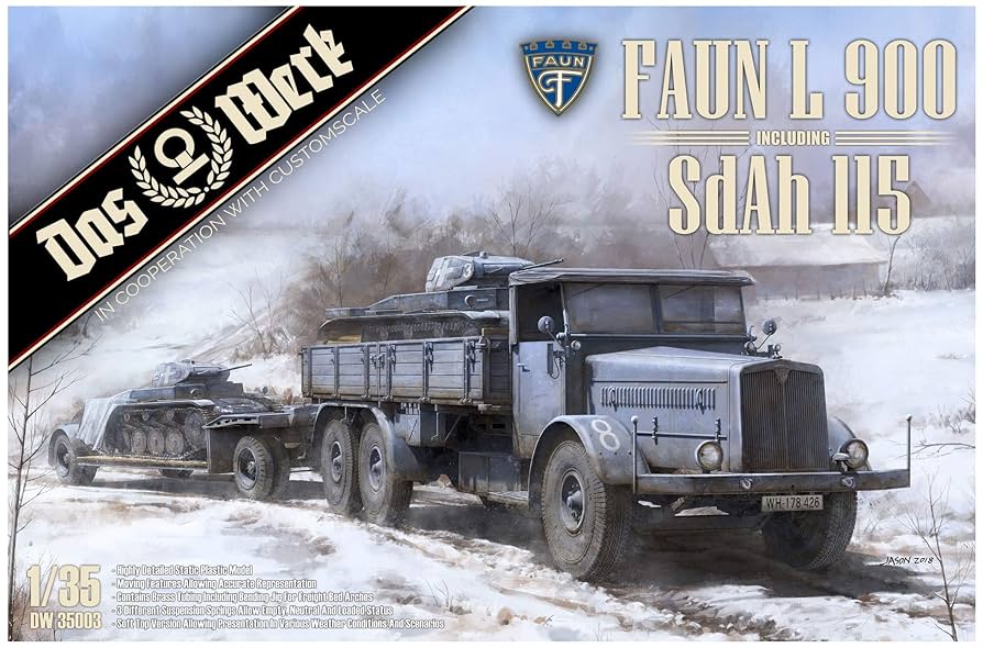1/35 ダスヴェルクFAUN L900 Sd.Ah.115 戦車 模型 Amazon | ダス・ヴェルク 1/35 ドイツ軍 FAUN L900 トラック w