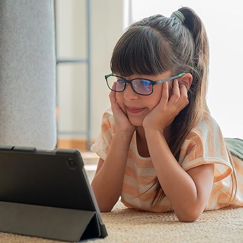 Miniatura 7 de Horus X ® • Gafas de bloqueo de luz azul para niños | Gafas de juego | Protección de pantalla para niños y niñas | HELSINKI Verde