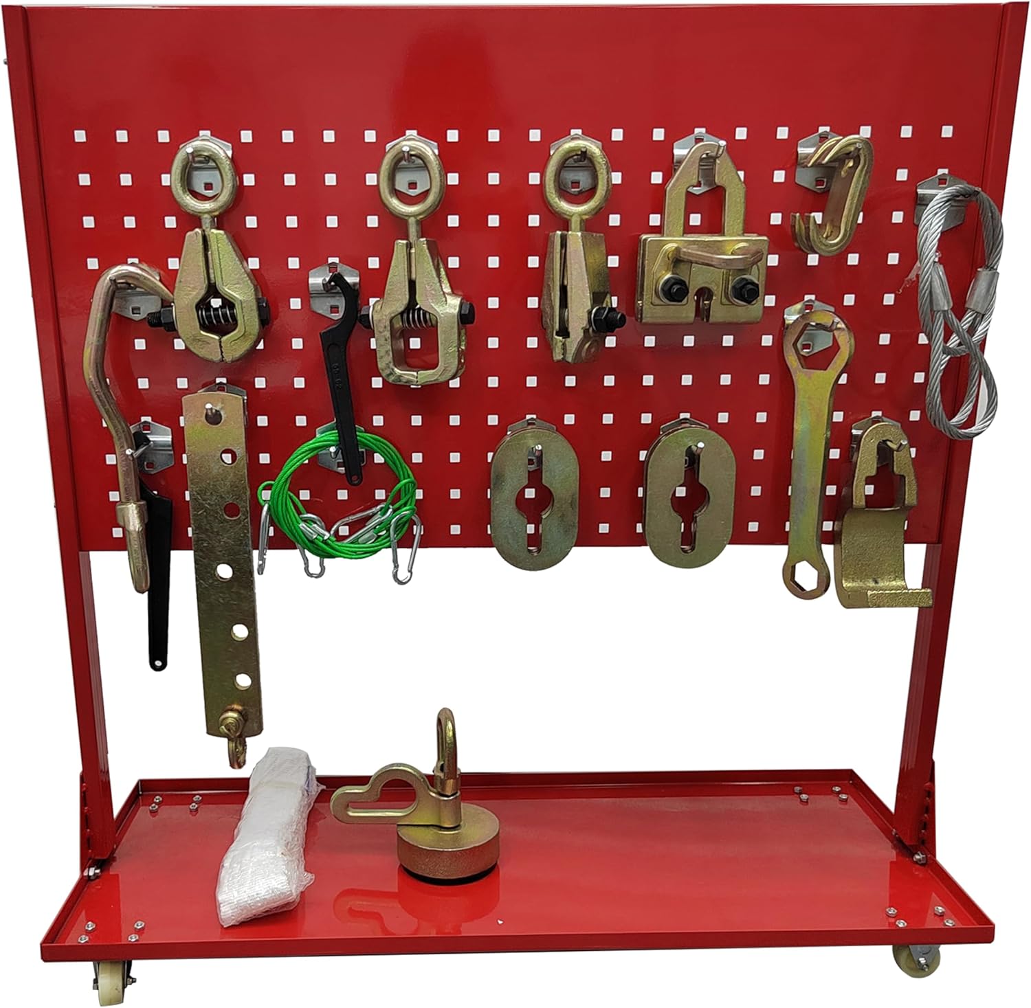 TECHTONGDA Auto Body Pulling Machine Repair Equipment Collision Repair Body Alignment Tool 2.7 Ton Hydraulic Pressure 70 MPa with Tool Cart