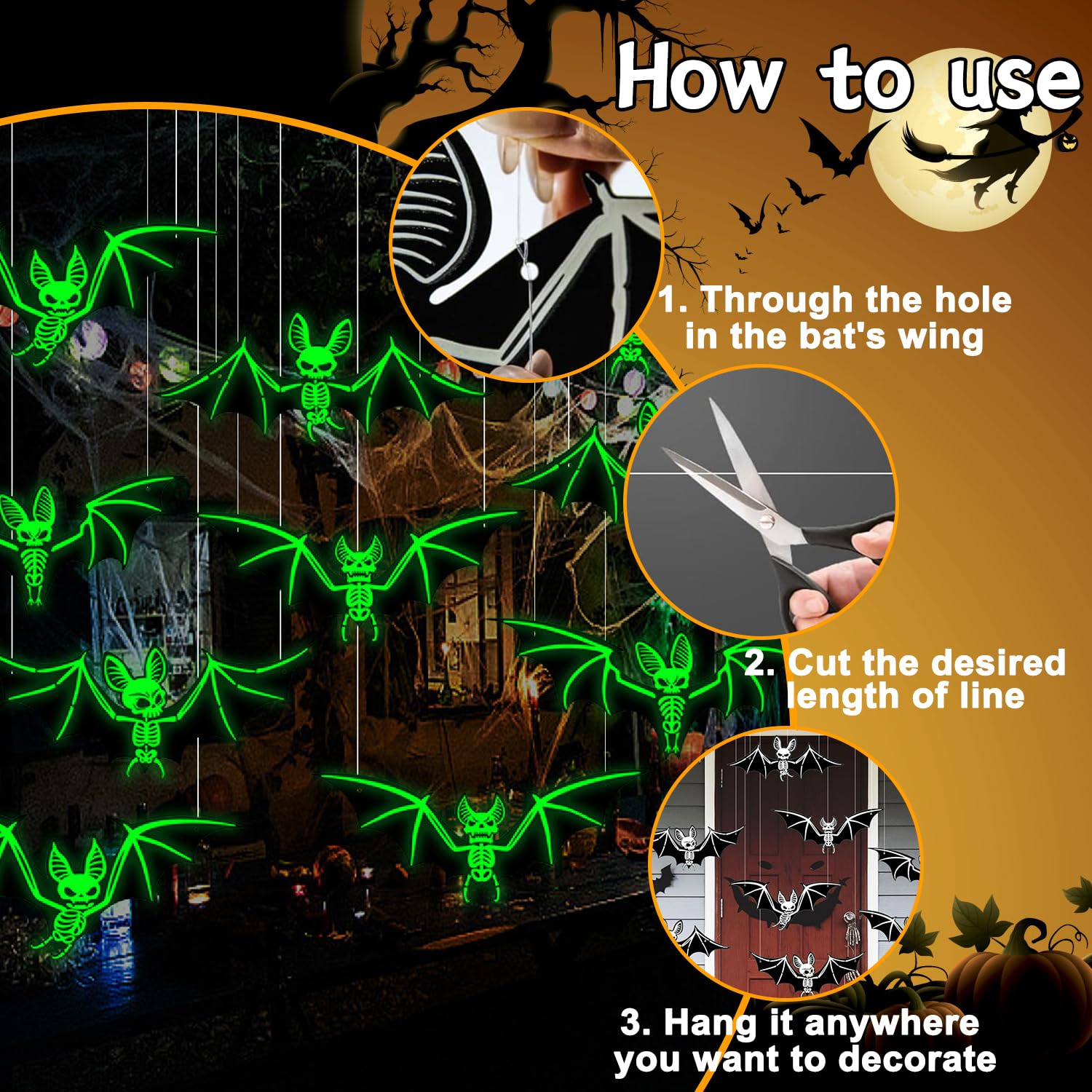 10 Stück 3D Fledermaus-Deko Aus Gummi – Realistische Halloween-Dekoration Für Garten, Wand & Party