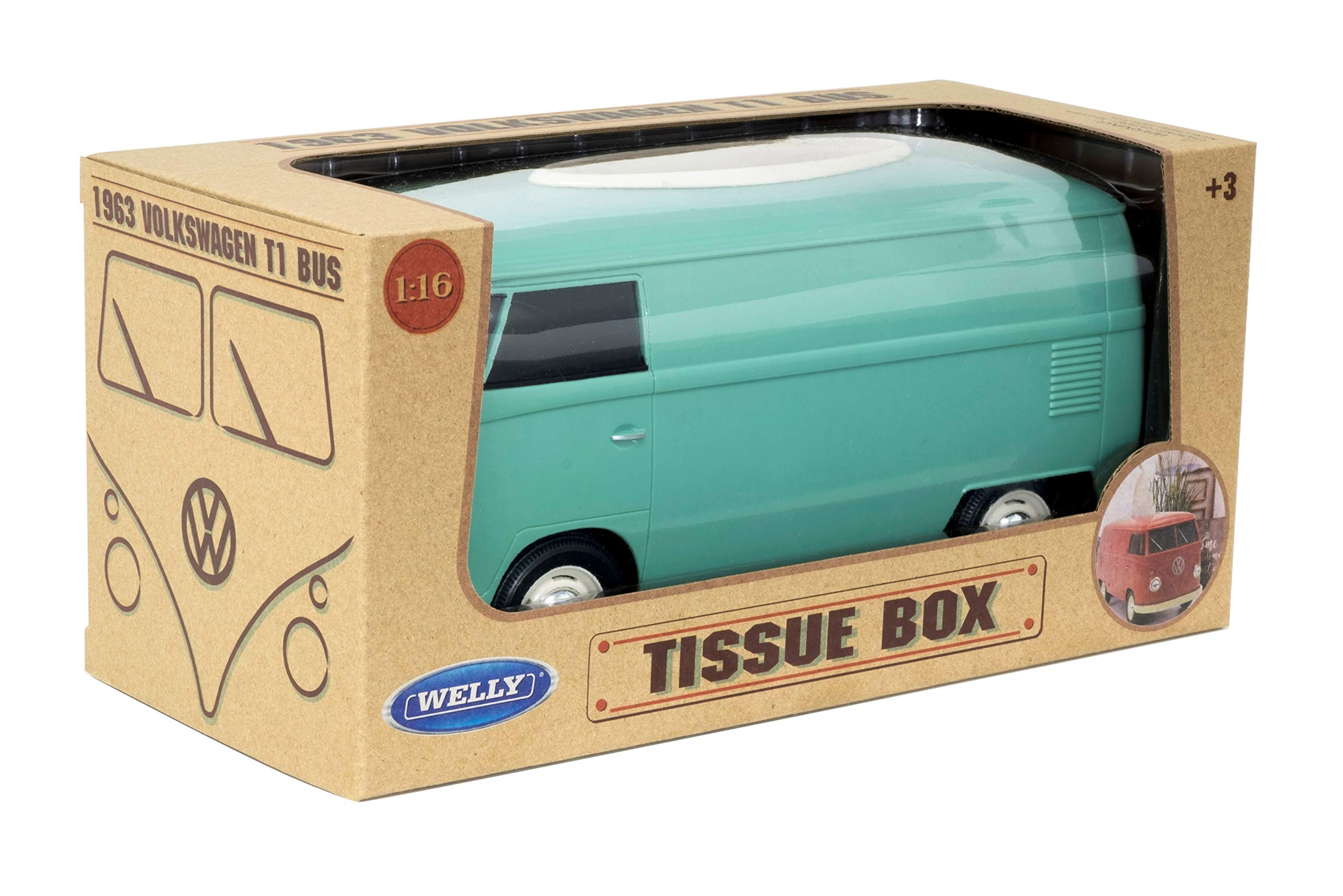 Amazon｜T1 Bus ティッシュケース GREEN ケースプラス｜ティッシュ 