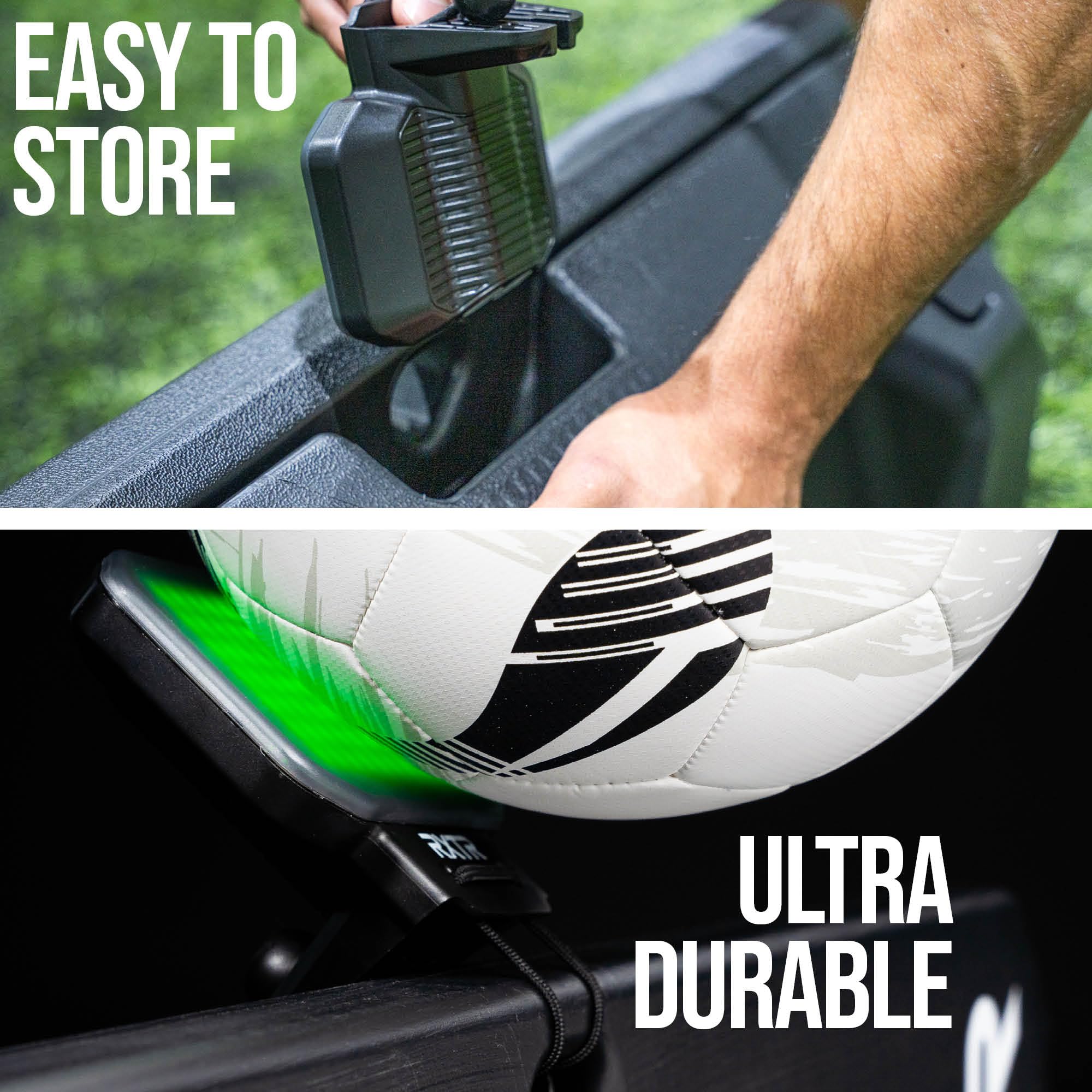 RXTR PRO Coach Soccer Training System – Smart Reaction Light & Soccer Rebound Board con punteggio in tempo reale, 17 esercizi pre-programmati, allenamento senza app per tutti i livelli di abilità