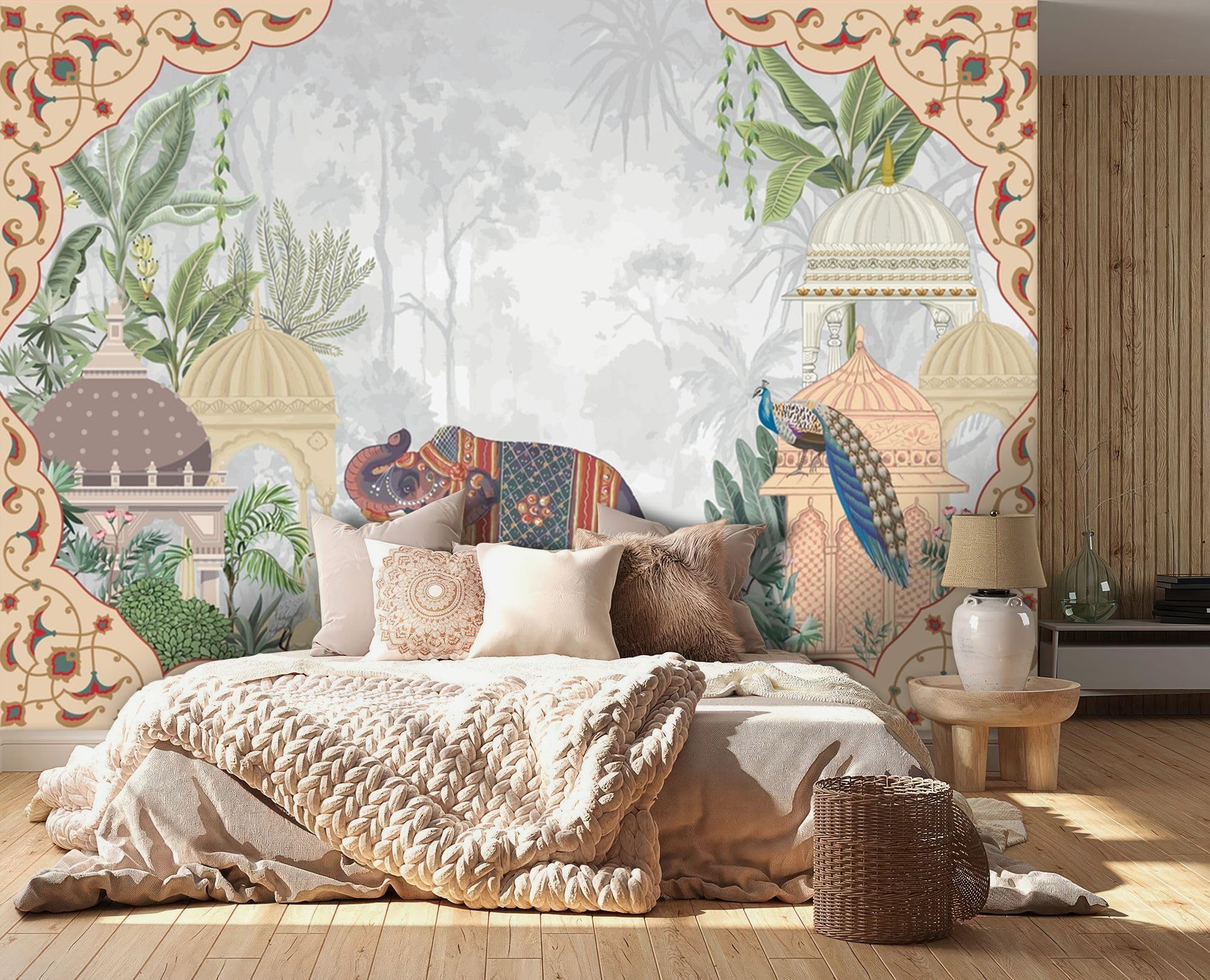999STORE Harmony and Fortune Elephant Wallpaper Traditional Wallpaper Wallpaper for Wall Decor Living Room (Non8X60401) (B0DB4Y843Y) Amazon Price History, Amazon Price Tracker