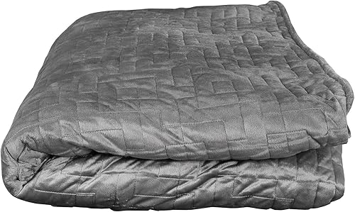 Miniatura 3 de Nova Microdermabrasion Manta con peso (48 x 72 pulgadas, 15 libras para 130-170 libras individual, gris) Manta pesada para adultos y niños  Algodón