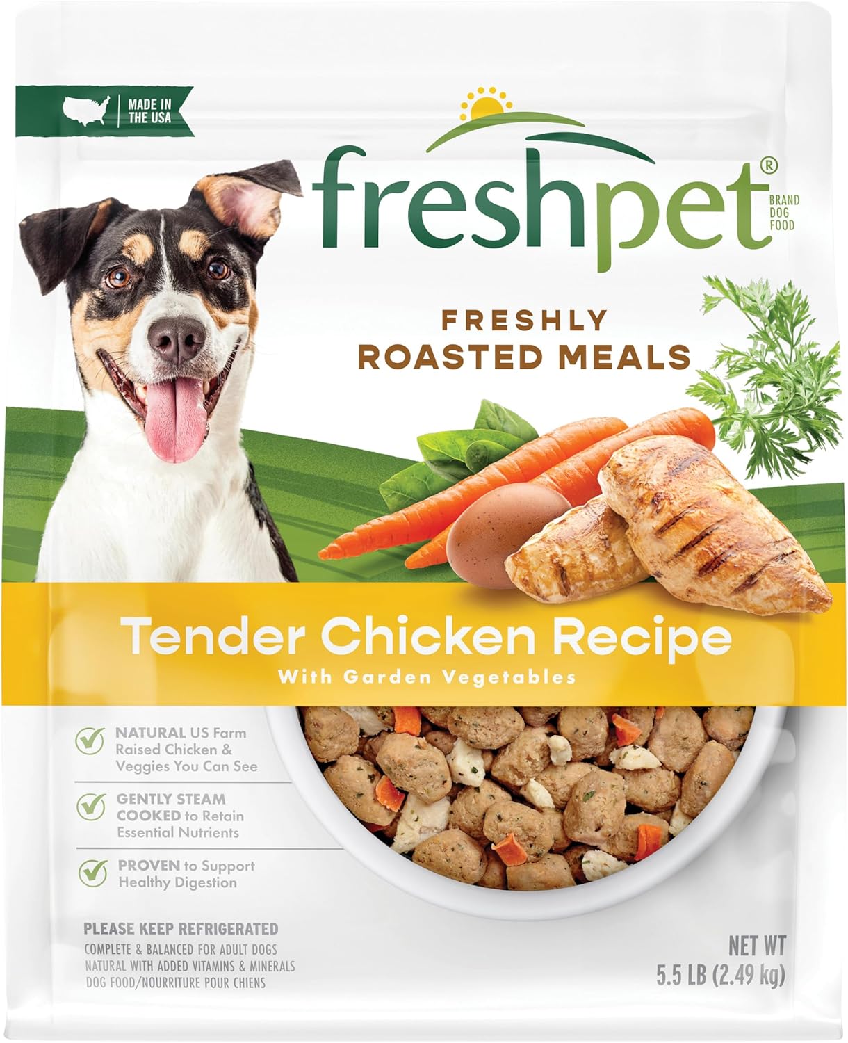 Freshpet Healthy & Natural Dog Food, Fresh Chicken Recipe, 5.5lb Freshpet Healthy & Natural Dog Food, Fresh Chicken Recipe, 5.5lb