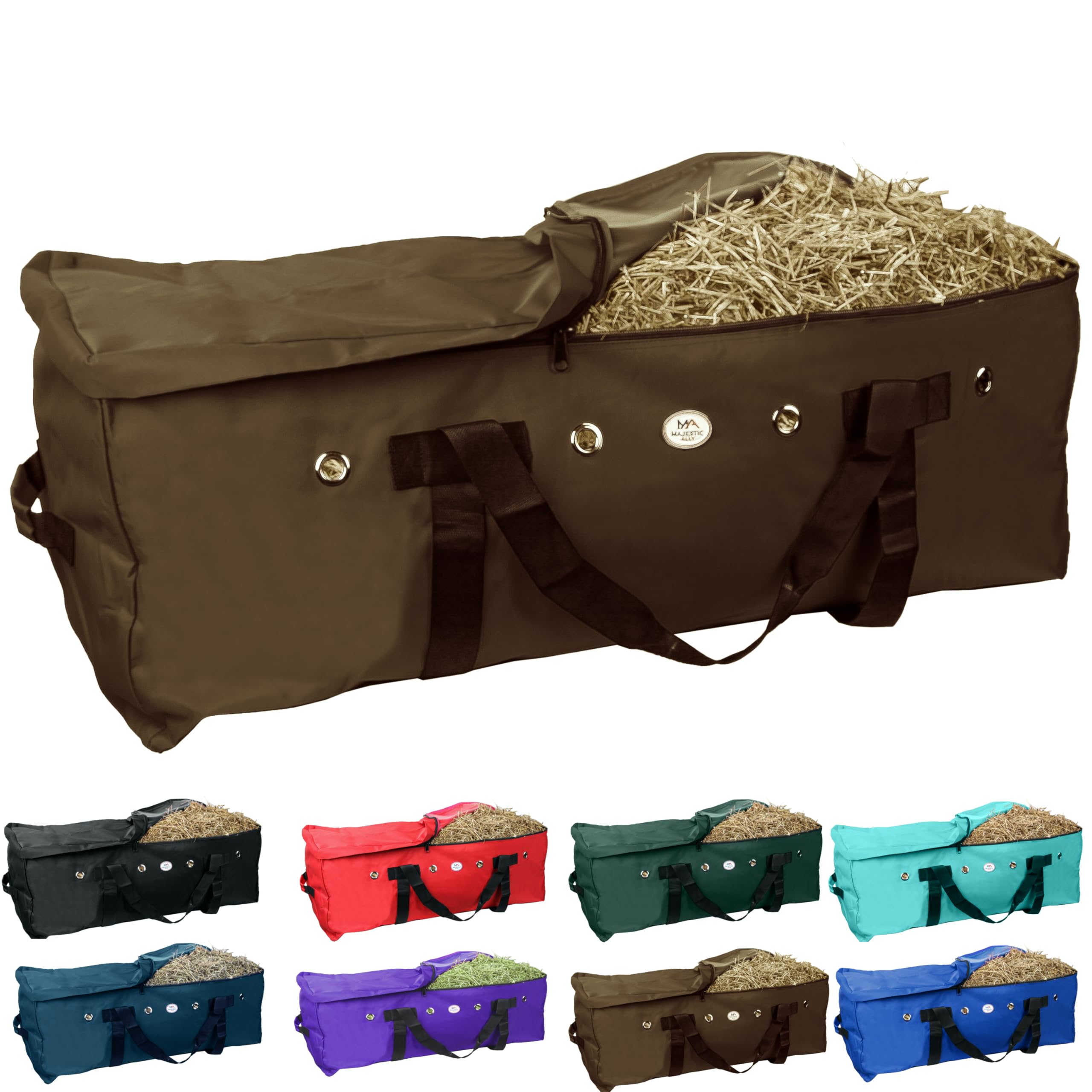 Durable Nylon Hay Bale Storage Bag - Large & Extra-Large Sizes by Majestic Ally