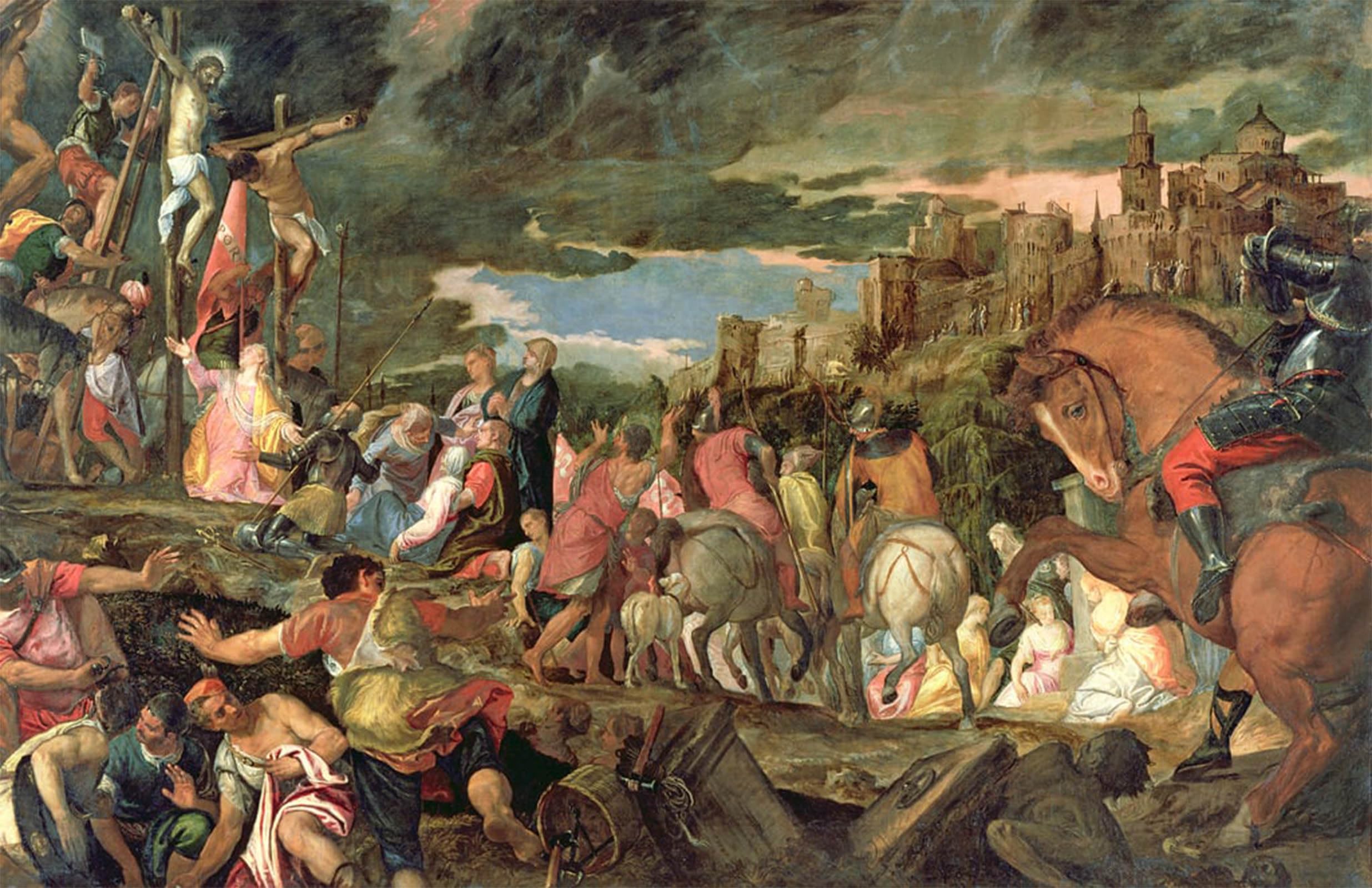 Serendipitp No Frame Vintage Wall Art Canvas Nordic Poster Canvas Print Picture The Crucifixion By Paolo Veronese Wall Art Poster For Home Decor 60X90cm