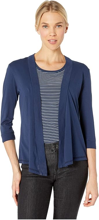 Mod O Doc Women S Supreme Jersey Mid Sleeve Cardigan At Amazon Women S Clothing Store