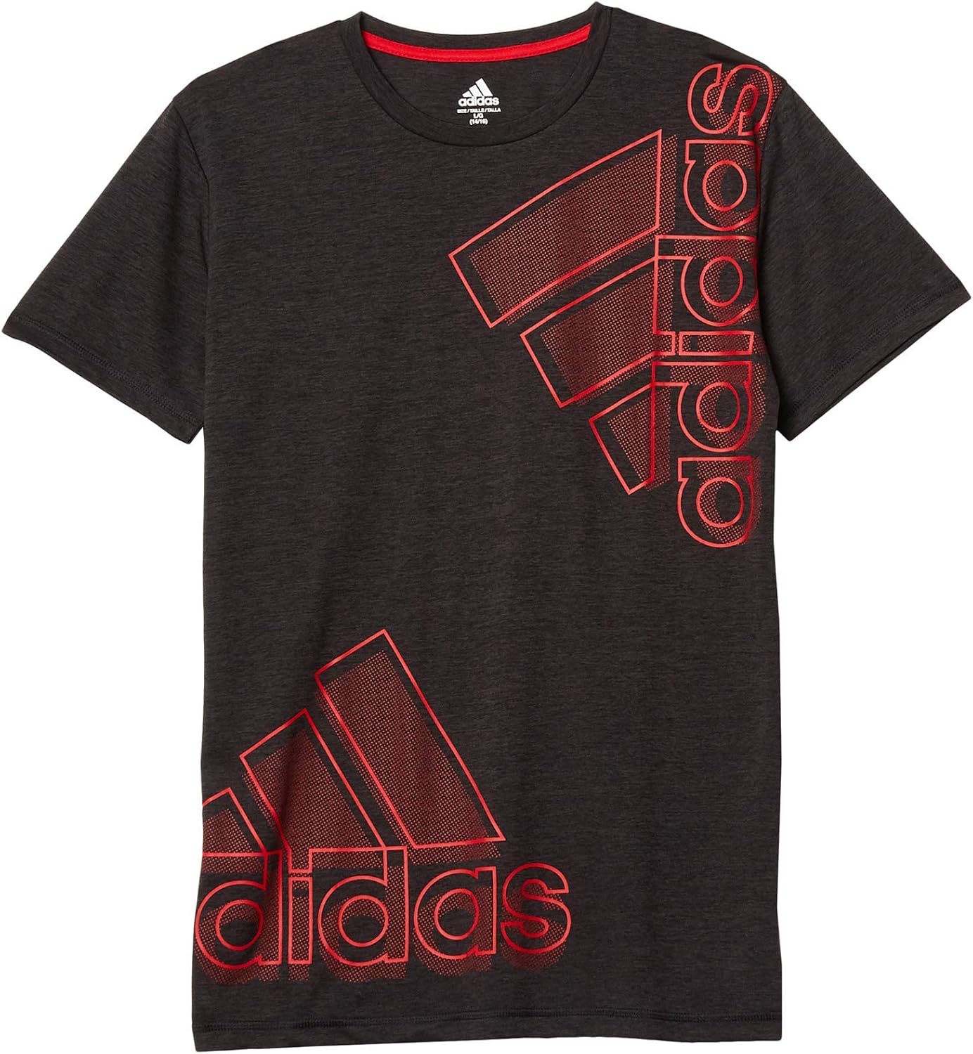 adidas Boys' Short Sleeve Aeroready Performance Logo Tee T-Shirt
