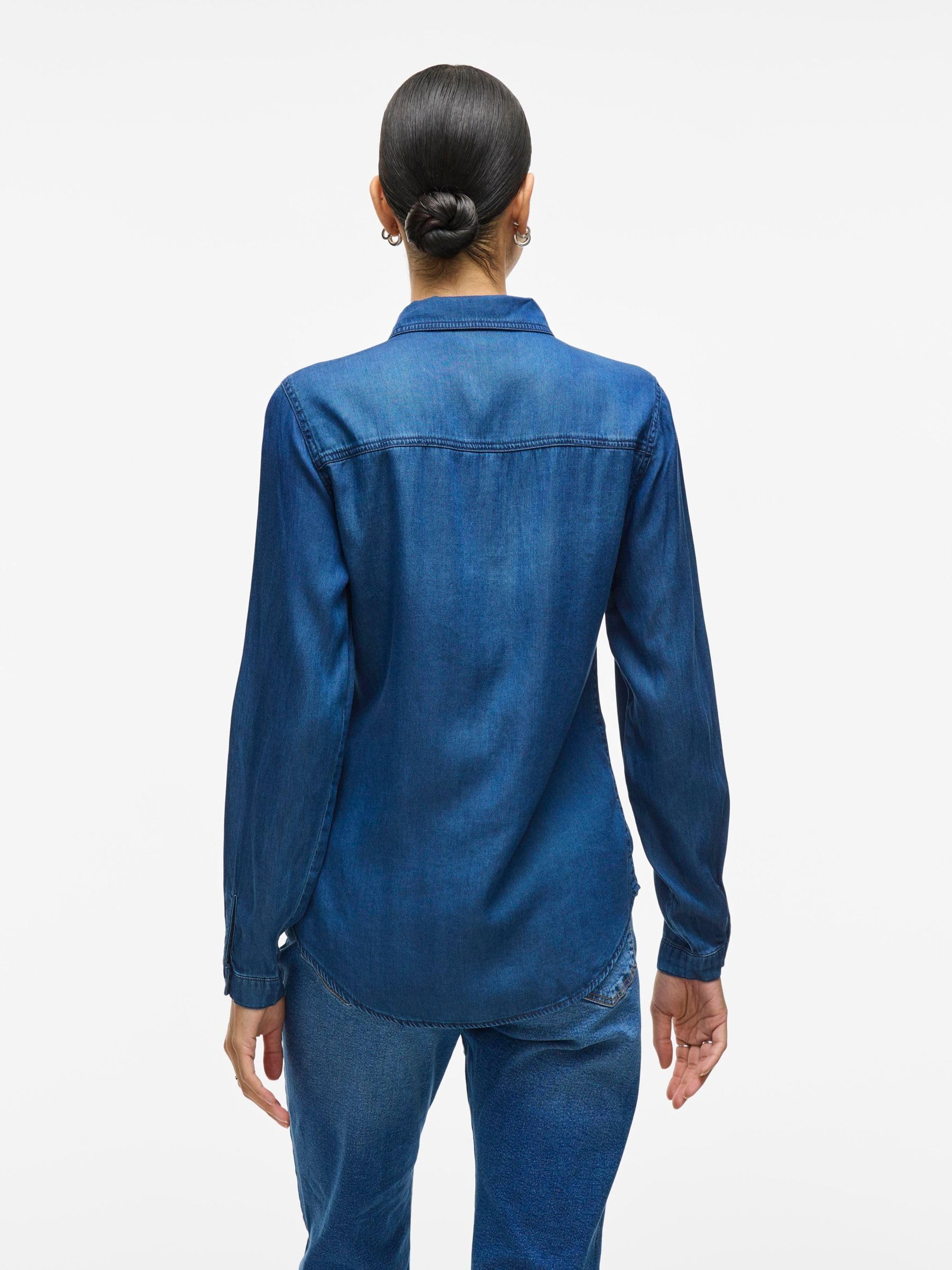 Vila Vibista Denim Shirt/Su-Noos 14033008 pour Femme