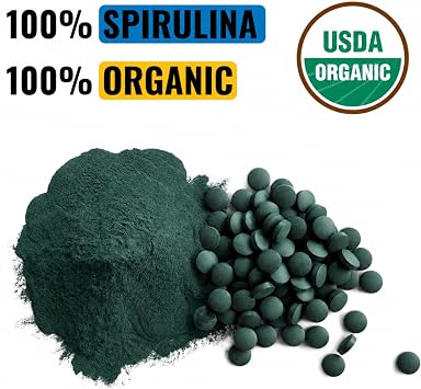 On Target Living Organic Spirulina Tablets | 1000 Count Pressed Tablets, 250g | USDA Organic Vegan Complete Protein | Nutrient-Dense Blue-Green Algae Superfood | No Fillers or Binders