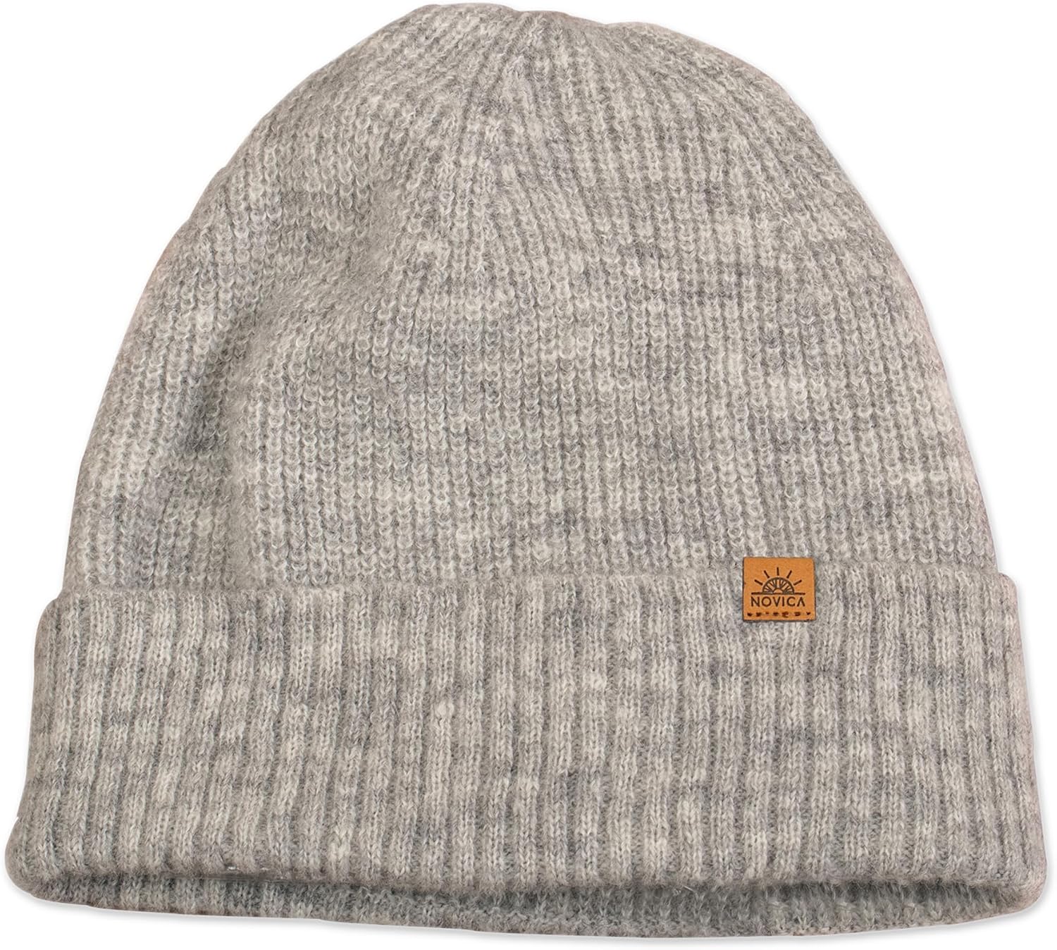 NOVICA Unisex Fall Winter Soft Alpaca Wool Blend Knit Beanie Hat
