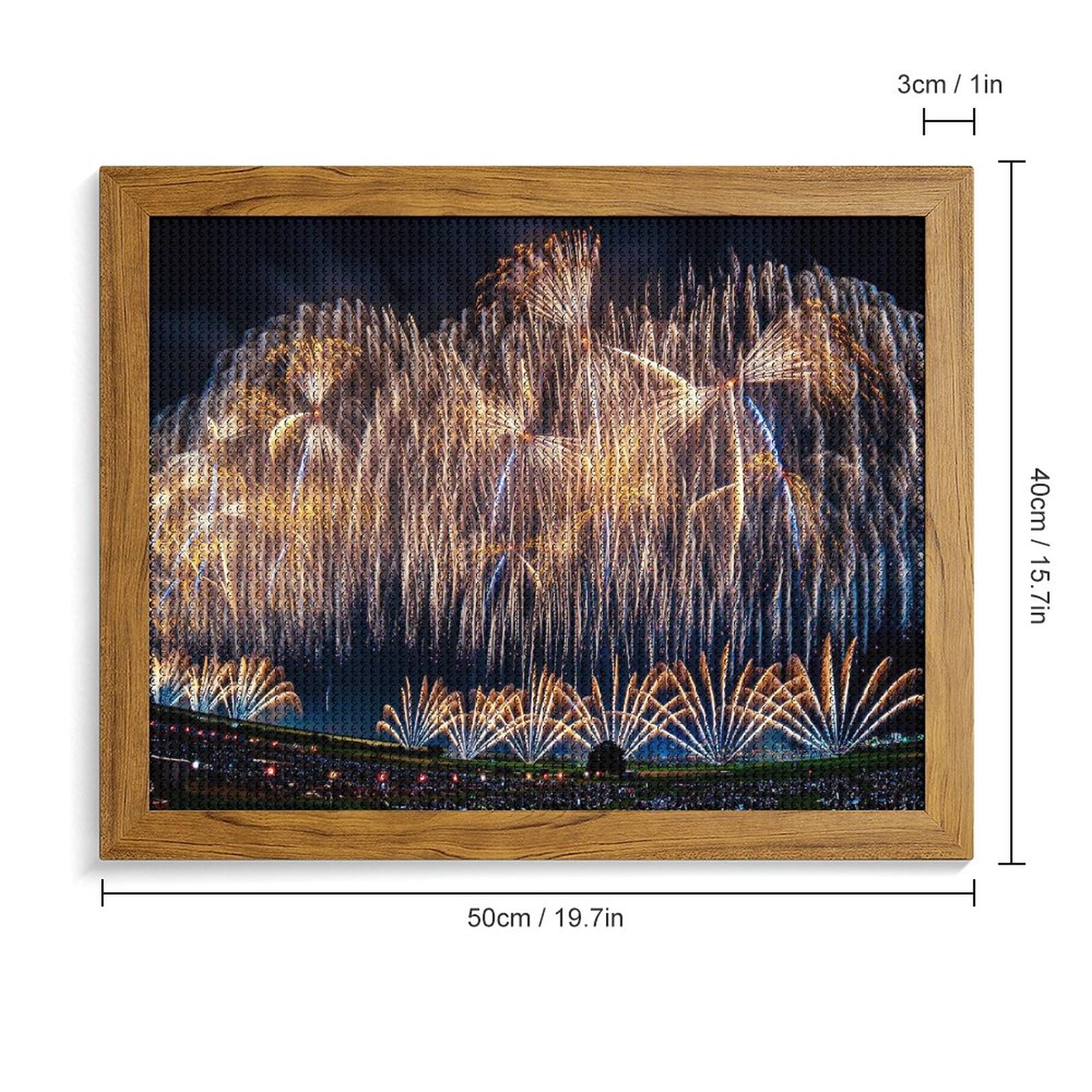 Amazon | ダイヤモンドアート 長岡の花火 ダイヤモンド刺繍 全面