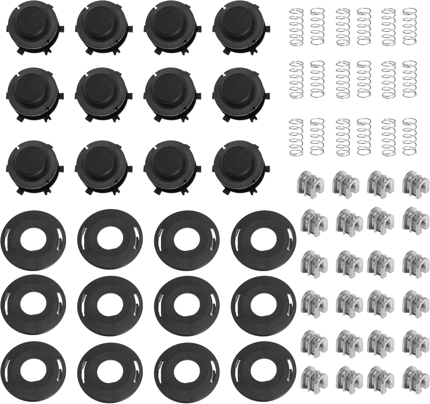 25-2 Trimmer Head Rebuild Kit for Stihl 25-2 FS44 FS55 FS80 FS83 FS85 FS90 FS100 FS100RX FS110 FS120 FS130 String Trimmer with Cover Cap Parts Head Spool (Spool-S2512)
