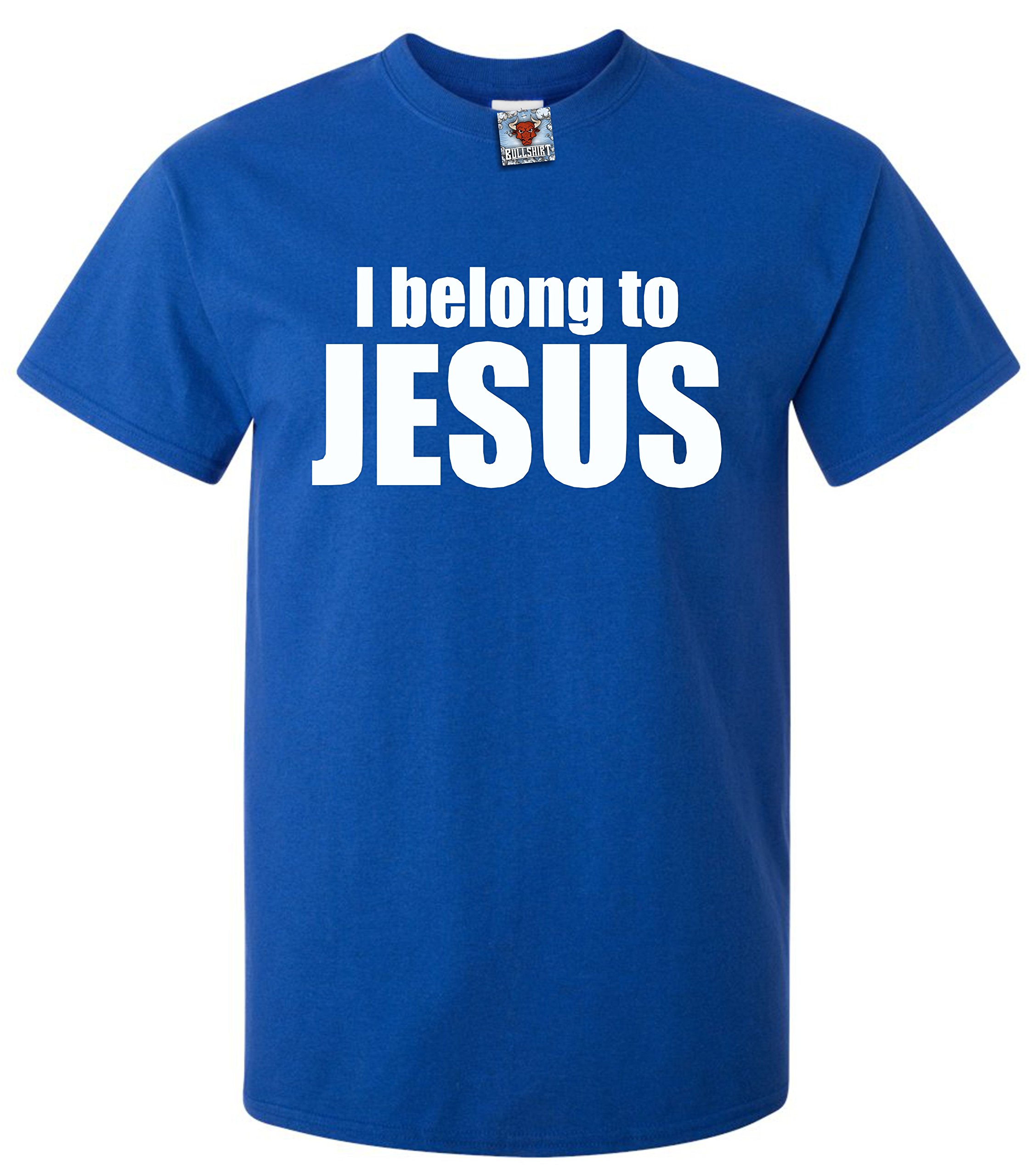 Reality Glitch Men's Royal Blue I Belong To Jesus T-Shirt