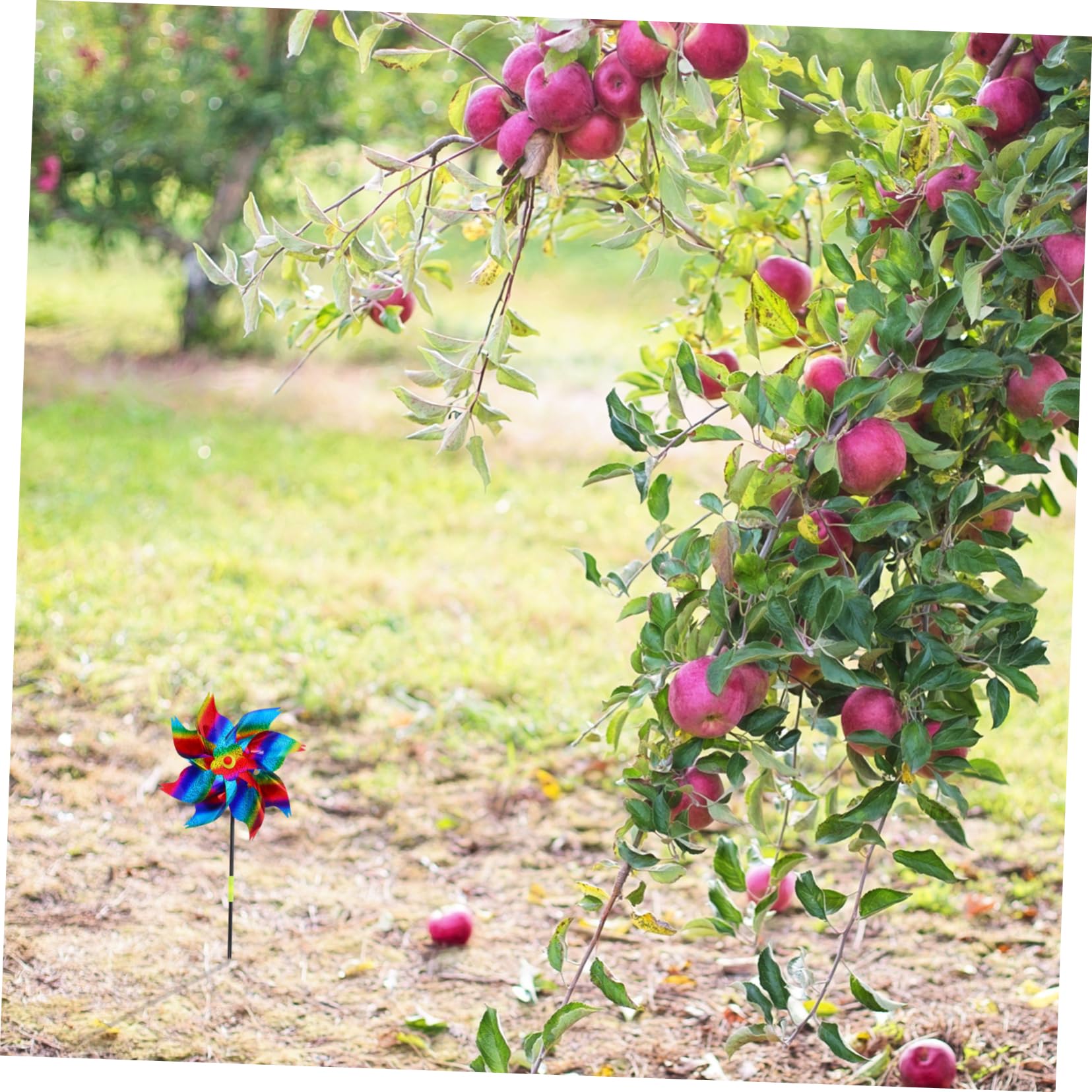 BESPORTBLE 6pezzi Girandola Rotante per Giardino e Cortile Mulino Vento Decorativo Girandole per Giardino Girandola da Design Riflettente Spaventapasseri per Uccelli Decorazione per Patio