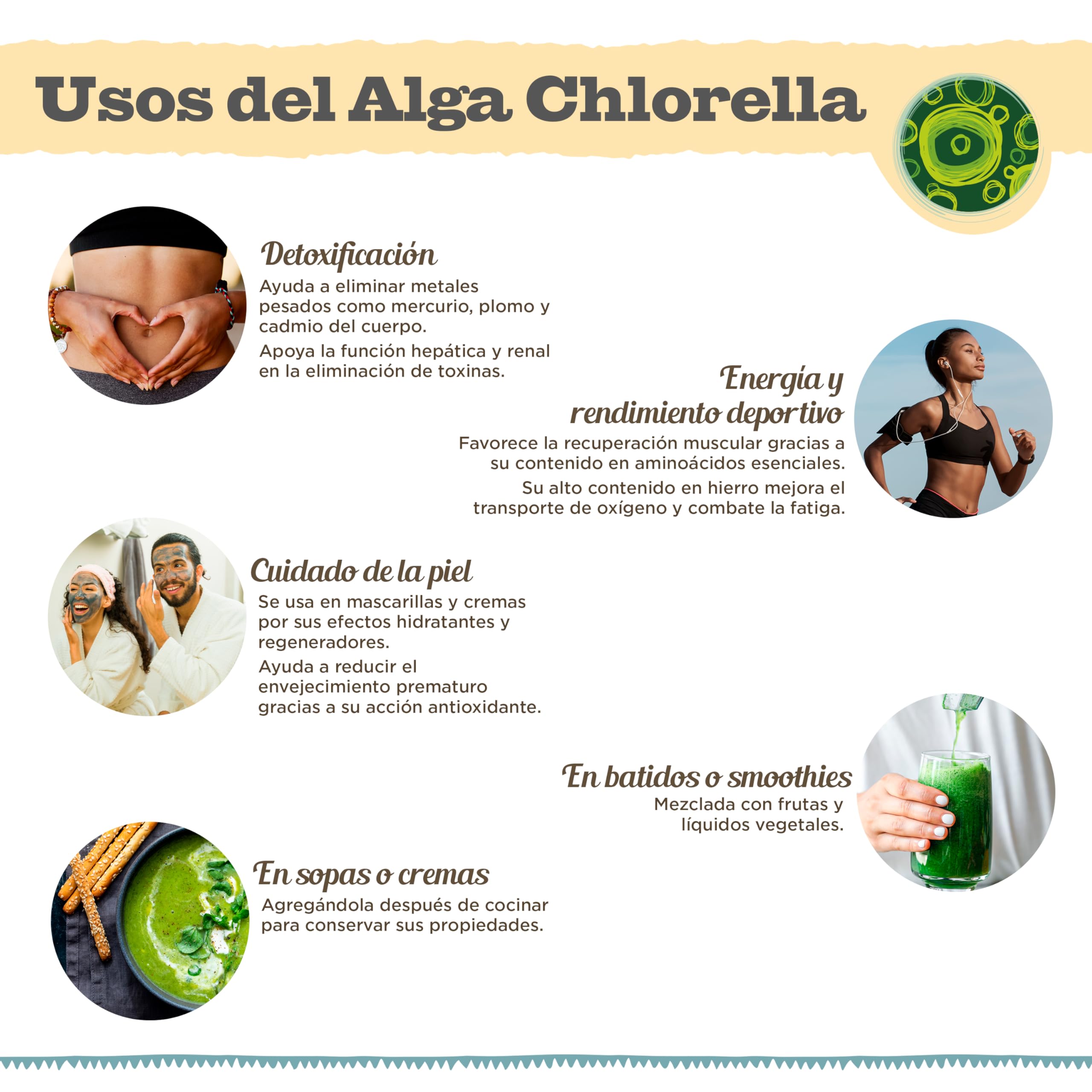 ALGA CHLORELLA BIO 90 G DOYPACK SUPERALIMENTOS DRASANVI