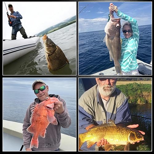 Vista 7 de Ganchos de pulpo para pesca de agua salada, 100 unidades, 50 anzuelos de pico compensado/ojo cerrado/bardo/negro para aparejos de pesca Bass Bagre