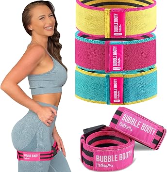 Blood Flow Restriction Bands for Women Glutes with 4-Week Booty Bands Exercise Guide, Bfr Booty Bands for Women Fabric Resistance Bands for Women Butt and Legs Workout Bands Leg Bands for Working Out