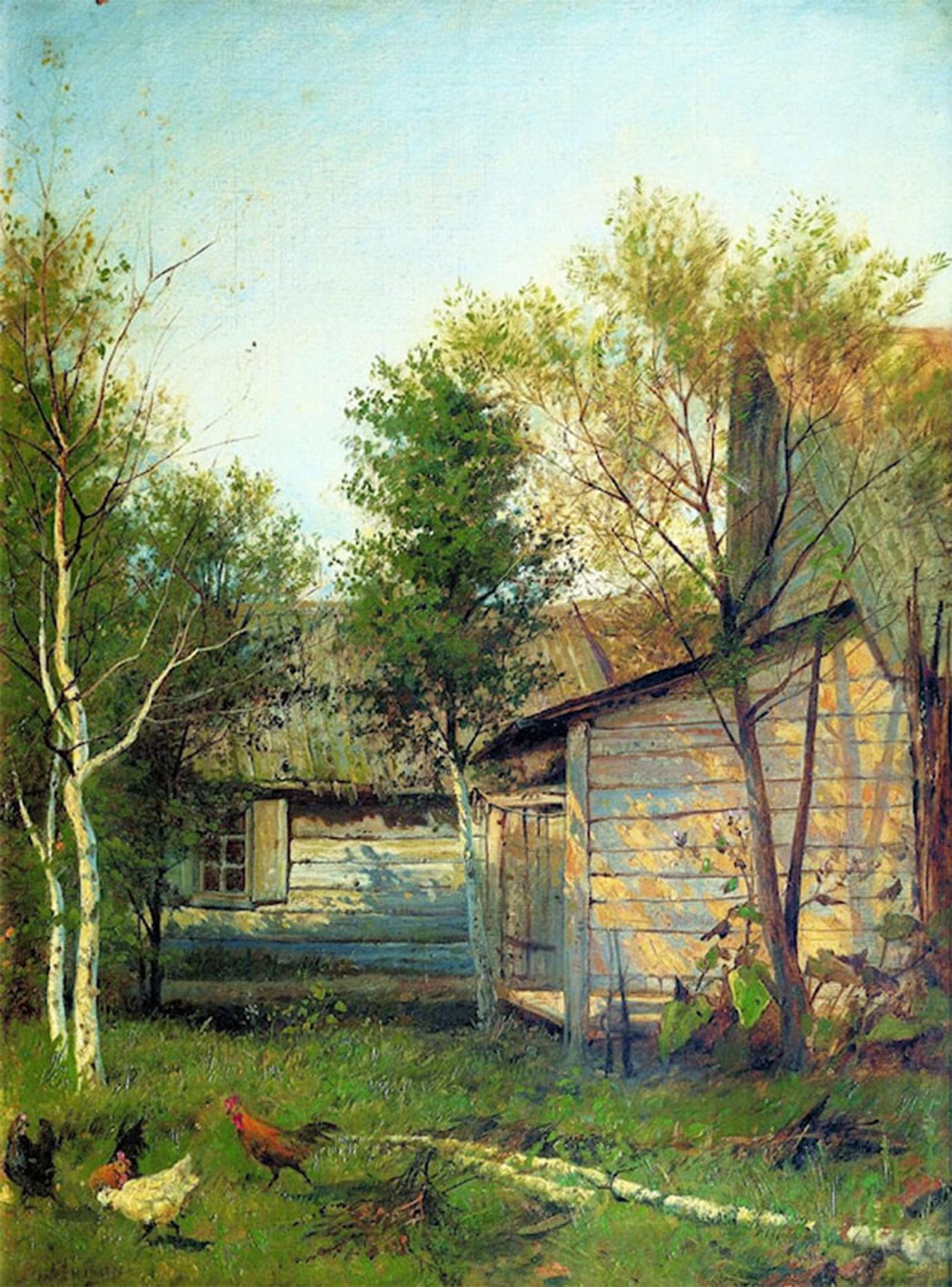 SERENDIPITP Abstract Painting Mural Print Picture Wall Decor Painting Sunny Day Isaac Levitan Vintage Wall Artwork for Home Decor 60x90cm