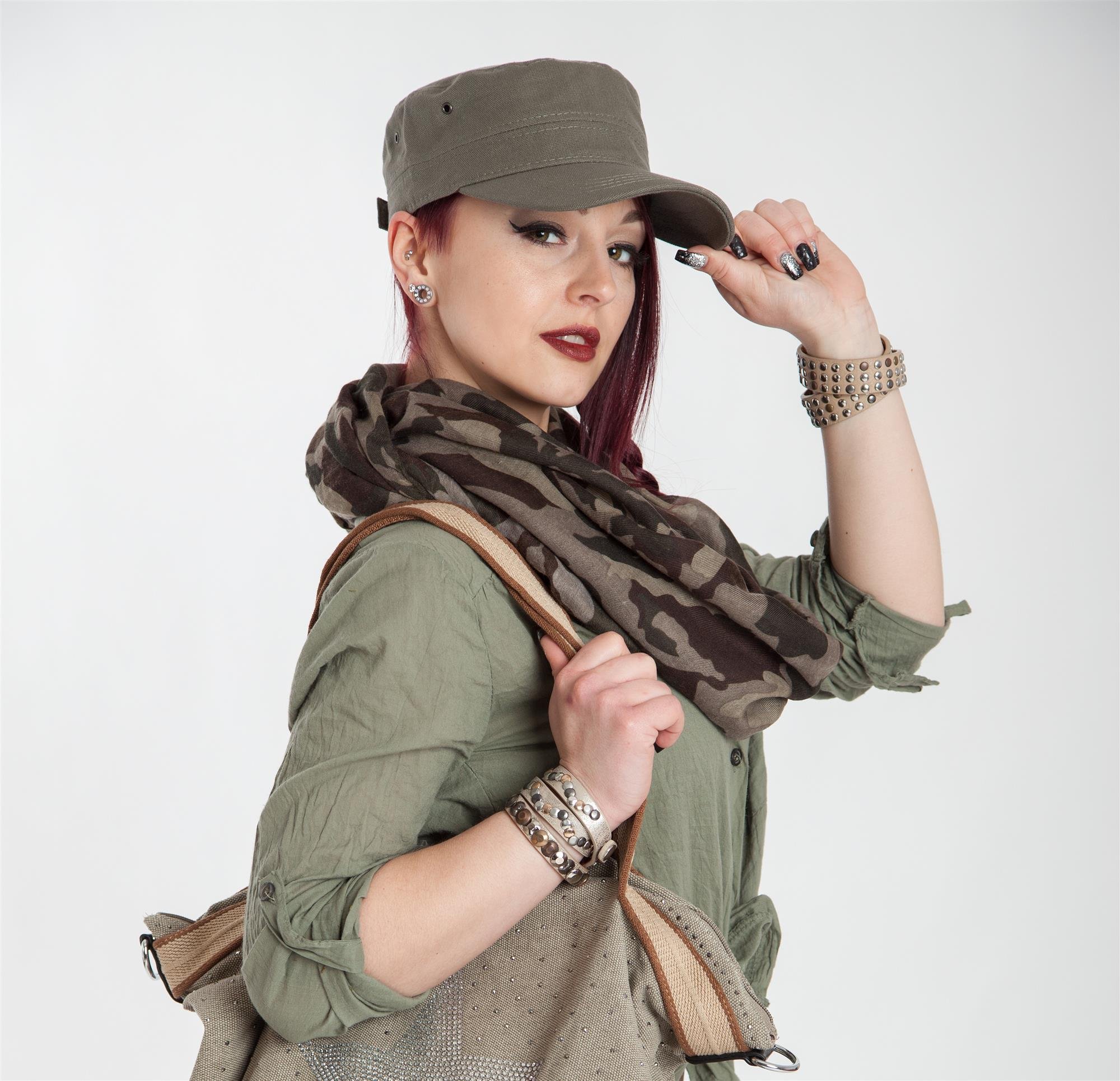 styleBREAKER Gorra Militar Unisex de Lona con Visera Curva, Ajustable para Hombres y Mujeres, Estilo táctico, Ideal para Uso Casual y Outdoor