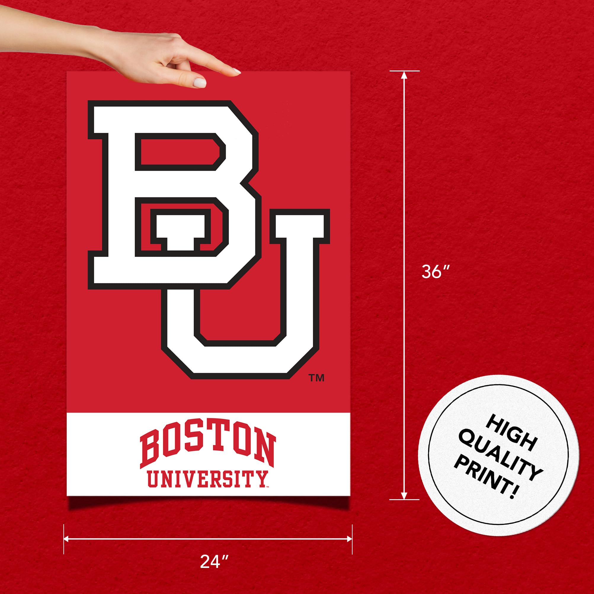 Desert Cactus Boston University Flagge – 100% Polyester, 7,6x12,7 Cm, Für Innen & Außen