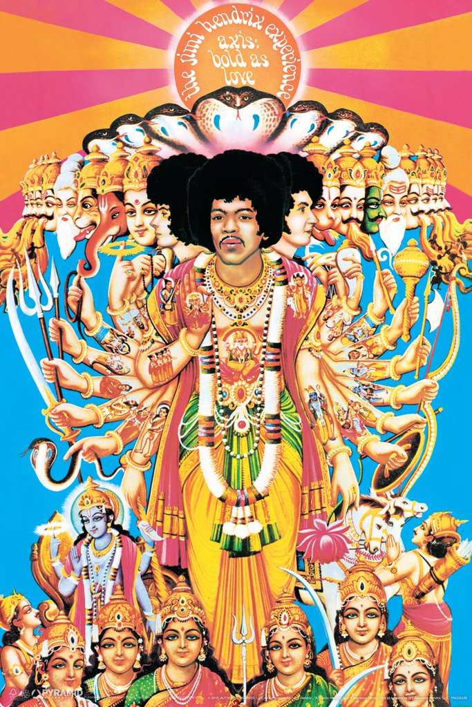 Pyramid America Jimi Hendrix Axis Bold as Love Music Cool Wall