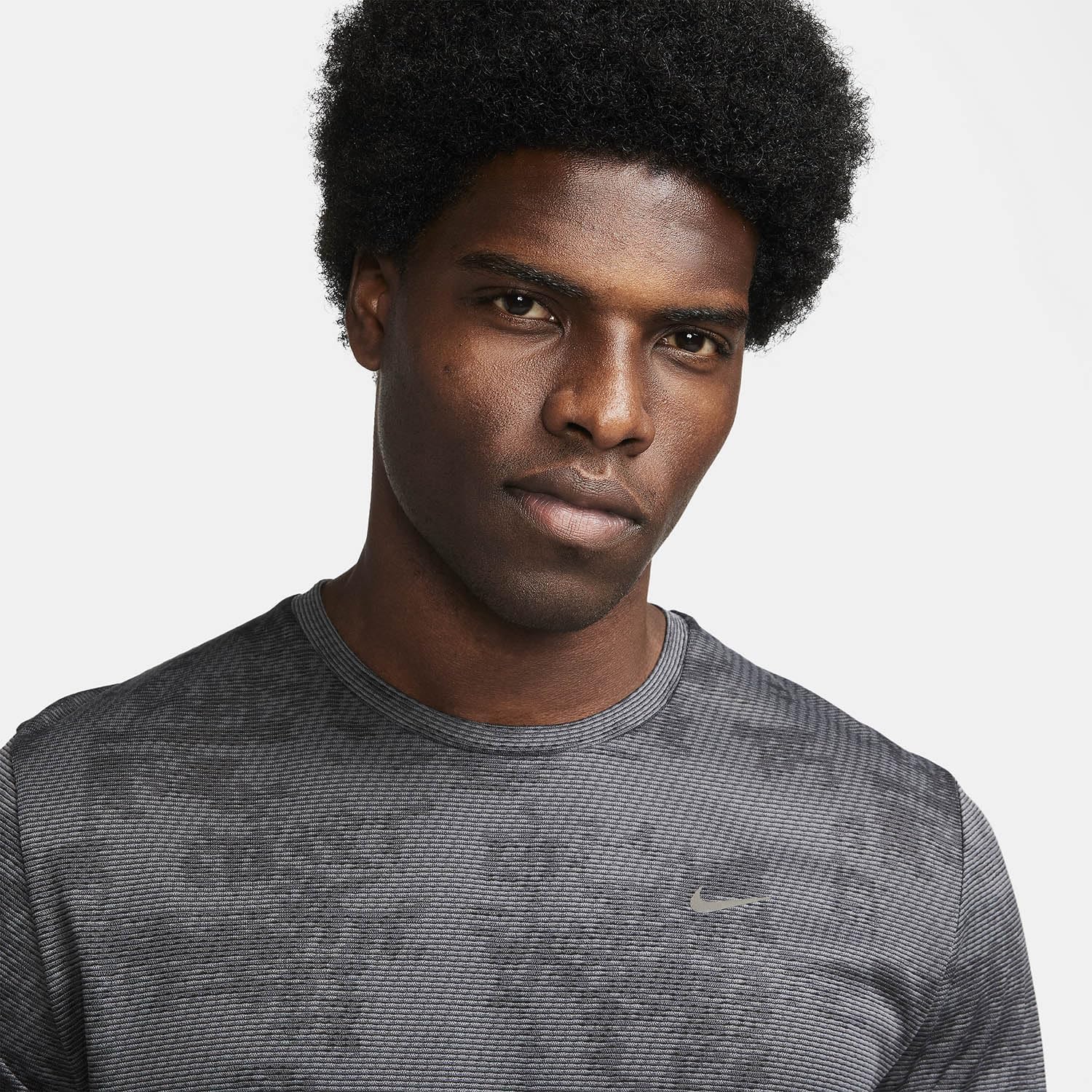 Nike Men's Dri-Fit ADV Running Division T-Shirt Large Black Grey