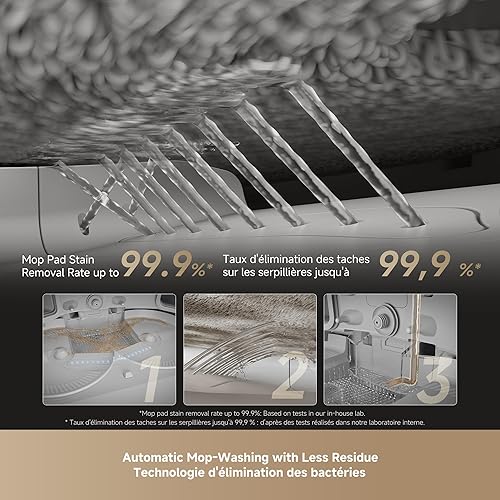 Miniatura 6 de DREAME Robot aspirador y trapeador ultra completo X50 con vacío automático y trapeador autolimpiante, succión de 20,000 Pa, evitar obstáculos y