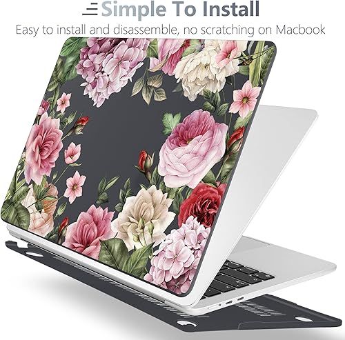 Miniatura 4 de Batianda Funda prémium para MacBook Air de 15 pulgadas 2023 con chip M2 modelo A2941, carcasa rígida de plástico diseñada y cubierta de teclado y