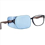 Astropic Silk Eye Patch for Adults Kids Glasses to Cover Either Eye (Medium, Sky Blue)