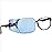 Astropic Silk Eye Patch for Adults Kids Glasses to Cover Either Eye (Medium, Sky Blue)