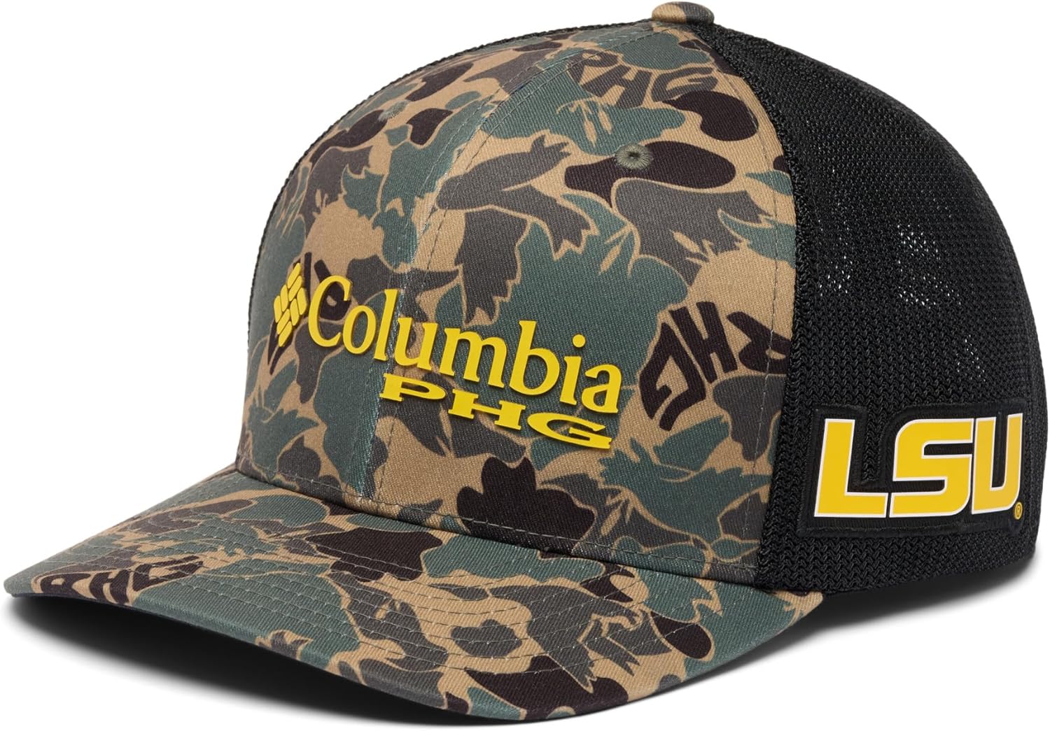 Columbia Unisex-Adult Collegiate PHG Camo Mesh Ball Cap
