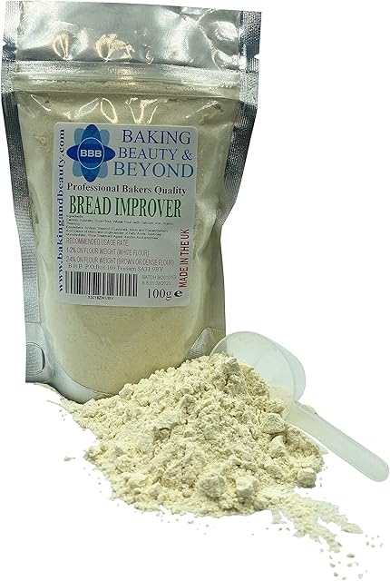 BBB Baking Beauty and Beyond Professional Mix Improver Powder for Bread - Dough Enhancer for Bread, Grain Dough Conditioner Strengthens Gluten or Starch and Improves Texture of All Flours, 100g