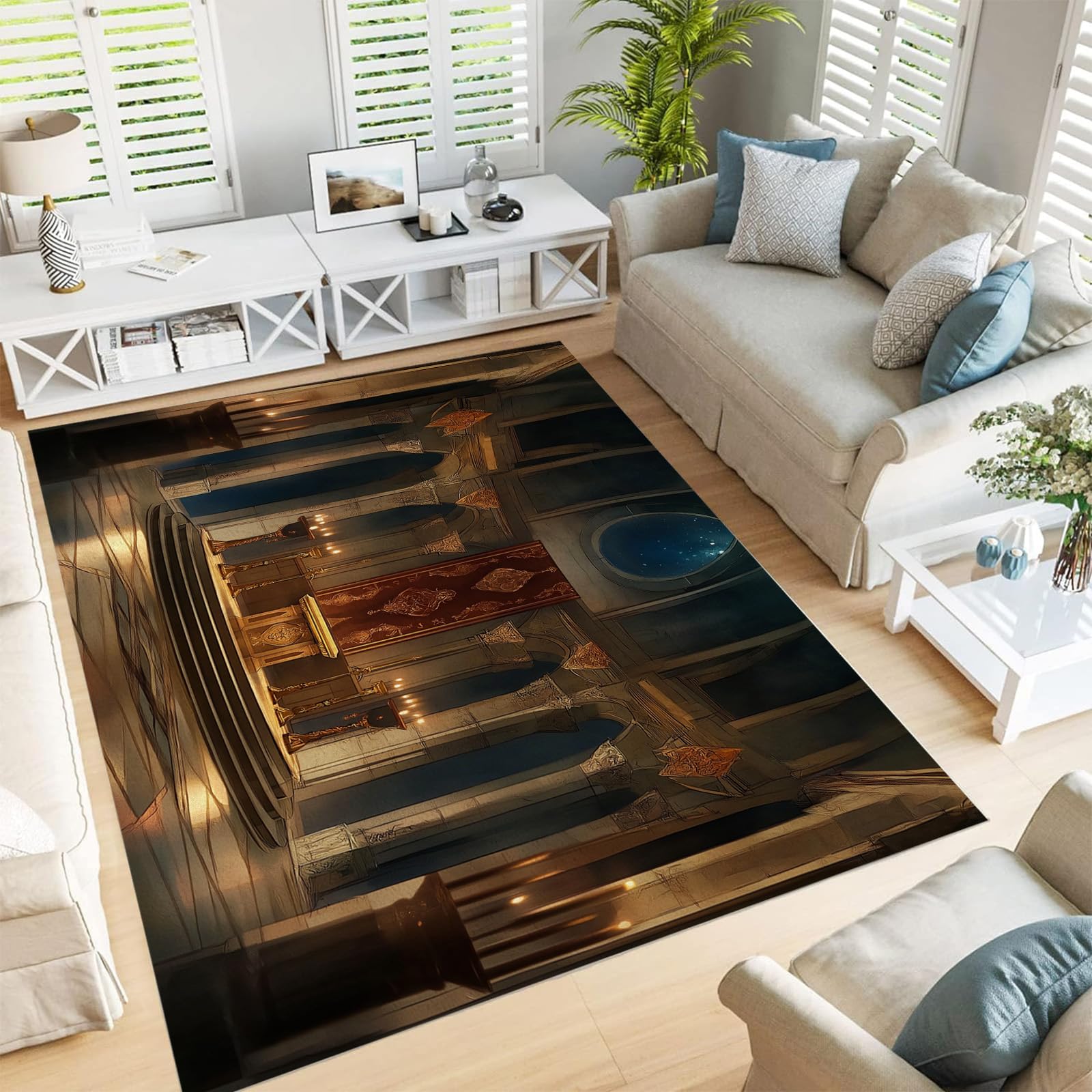 Tapis de chambre et salon moderne 180x270cm pour créer une ambiance cocooning