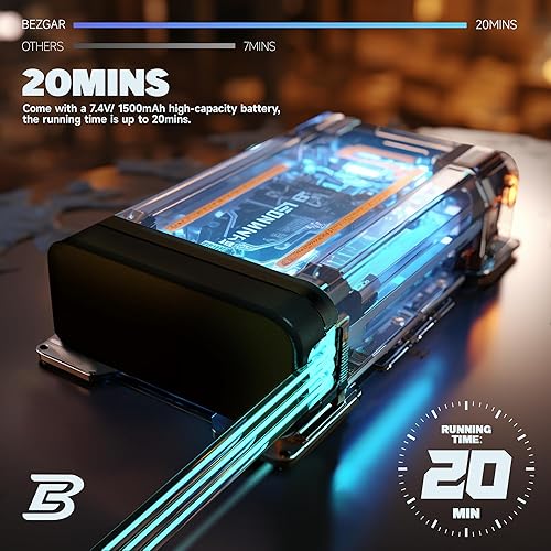 Miniatura 4 de BEZGAR HP162S - Coche de control remoto a escala 116, sin escobillas, 40 KPH, camiones RC 4x4 a prueba de agua, camiones monstruo a control remoto,