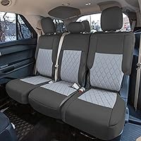 Vista 4 de FH Group Fundas de asiento de automóvil de ajuste personalizado hechas específicamente para la base Ford Explorer 2020-2024, fundas de asiento