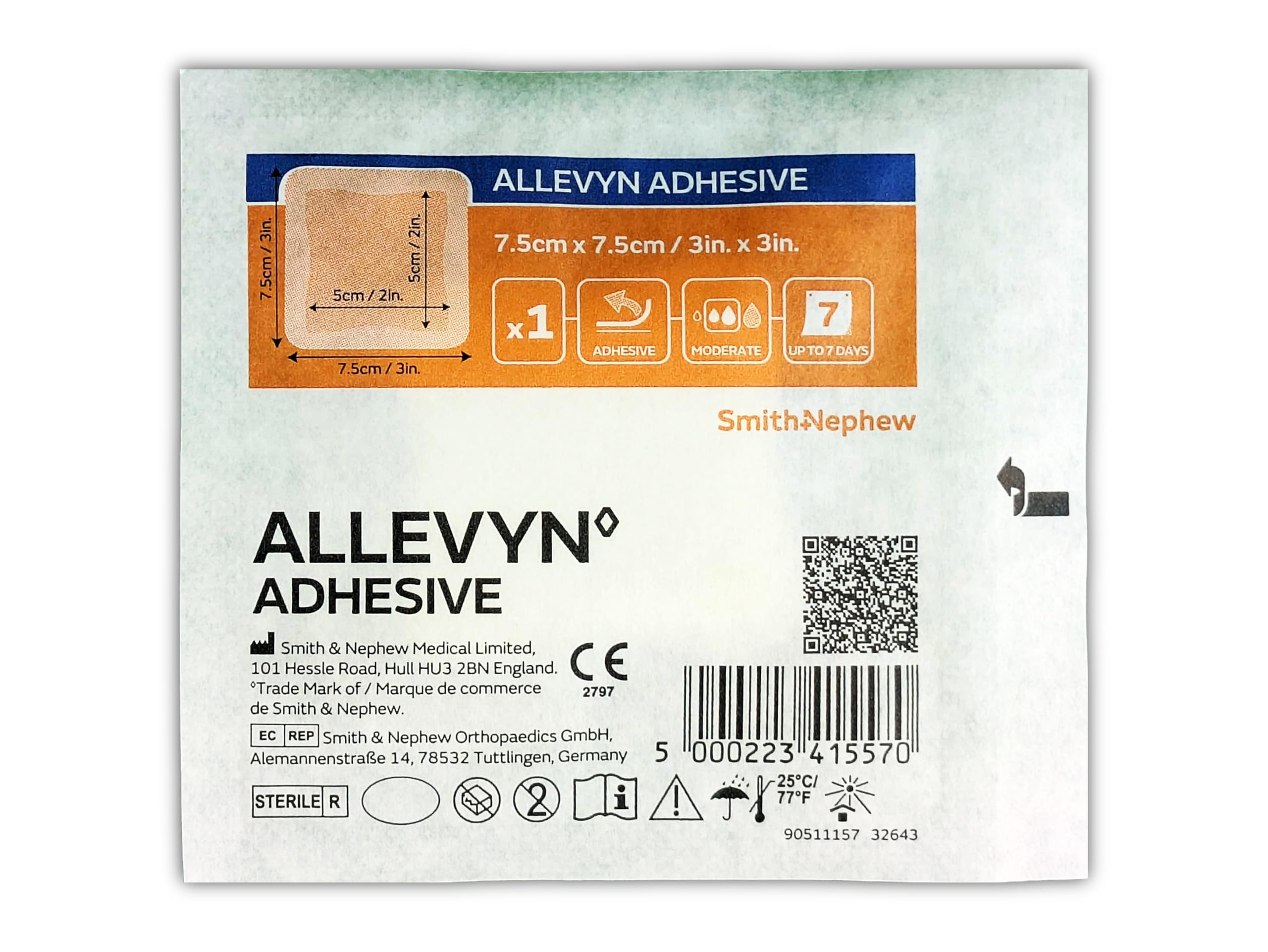 Allevyn Adhesive 7,5 x 7,5 cm 3 inx3in in 10 sztuk