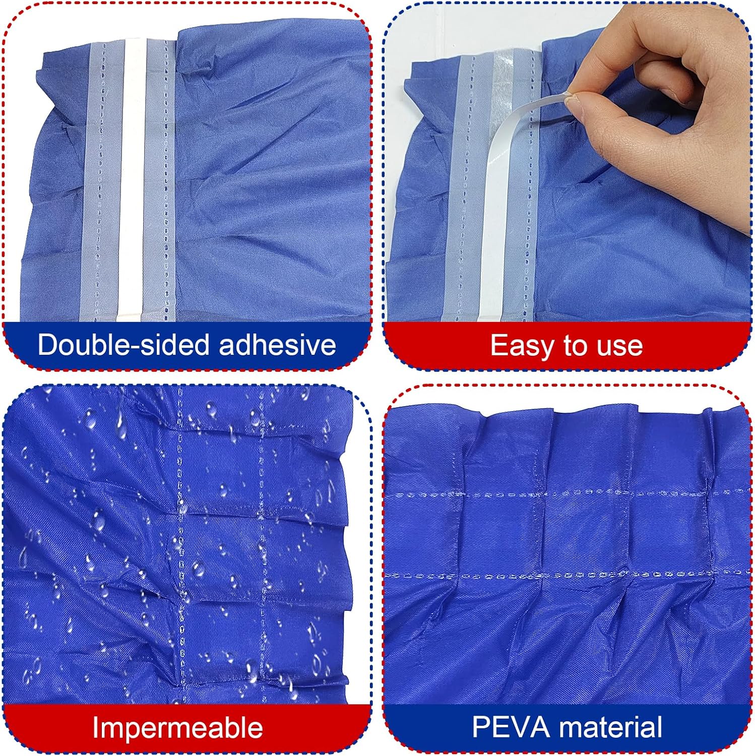 3 Pack Plastic Patriotic Table Skirts, 4th of July Disposable Table Skirt Red White and Blue Patriotic Table Skirt for Independence Day 4th of July Memorial Day Patriotic Party Decoration, 29in x 14ft