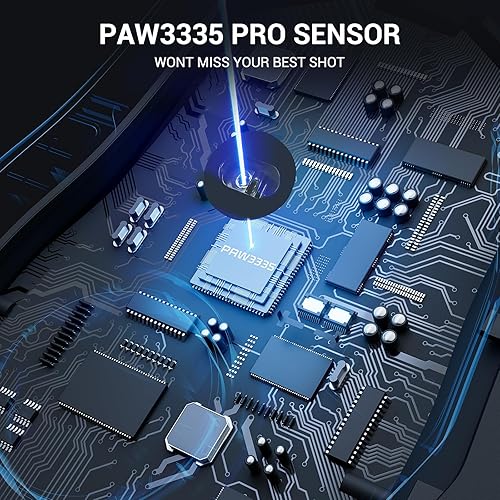 Miniatura 3 de Redragon Ratón inalámbrico para juegos, mouse ergonómico de 16000 DPI con llave de fuego rápido, 9 botones macro, capacidad de alimentación duradera