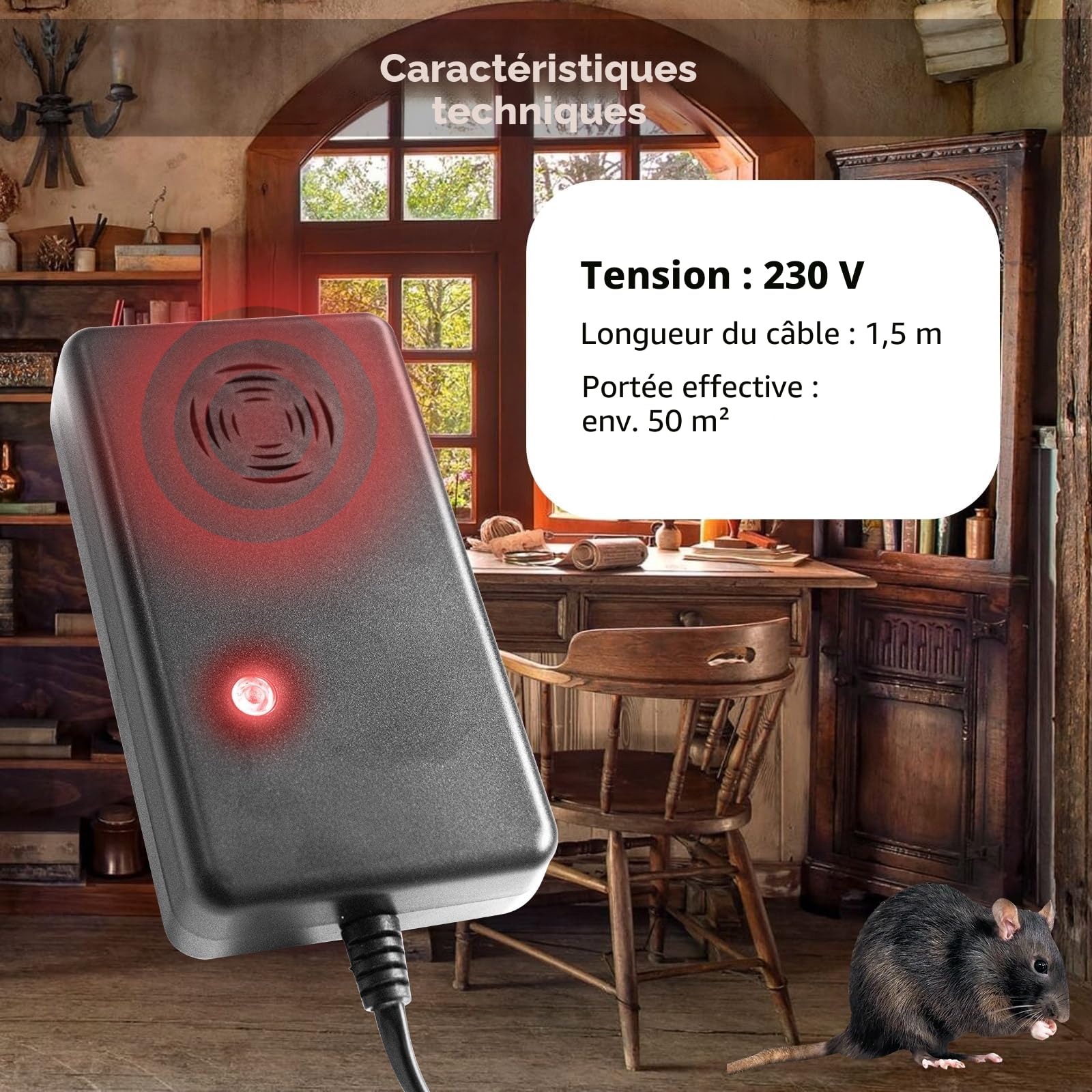 Répulsif Souris Ultrason, 2pc Ultrasons Anti Rongeurs, Piege a la Fouine Repulsif Rongeur pour Voiture, Anti Rongeur Voiture, Ultrason Souris et Rats pour Maison, Jardin, Garage