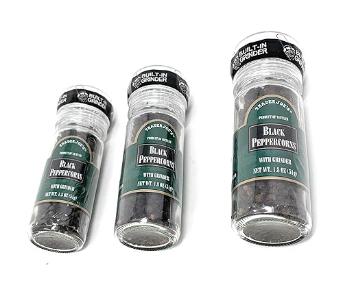 Miniatura 6 de Trader Joe's - Pimienta negra con molinillo de pimienta, paquete de 3, 1.8 onzas cada uno