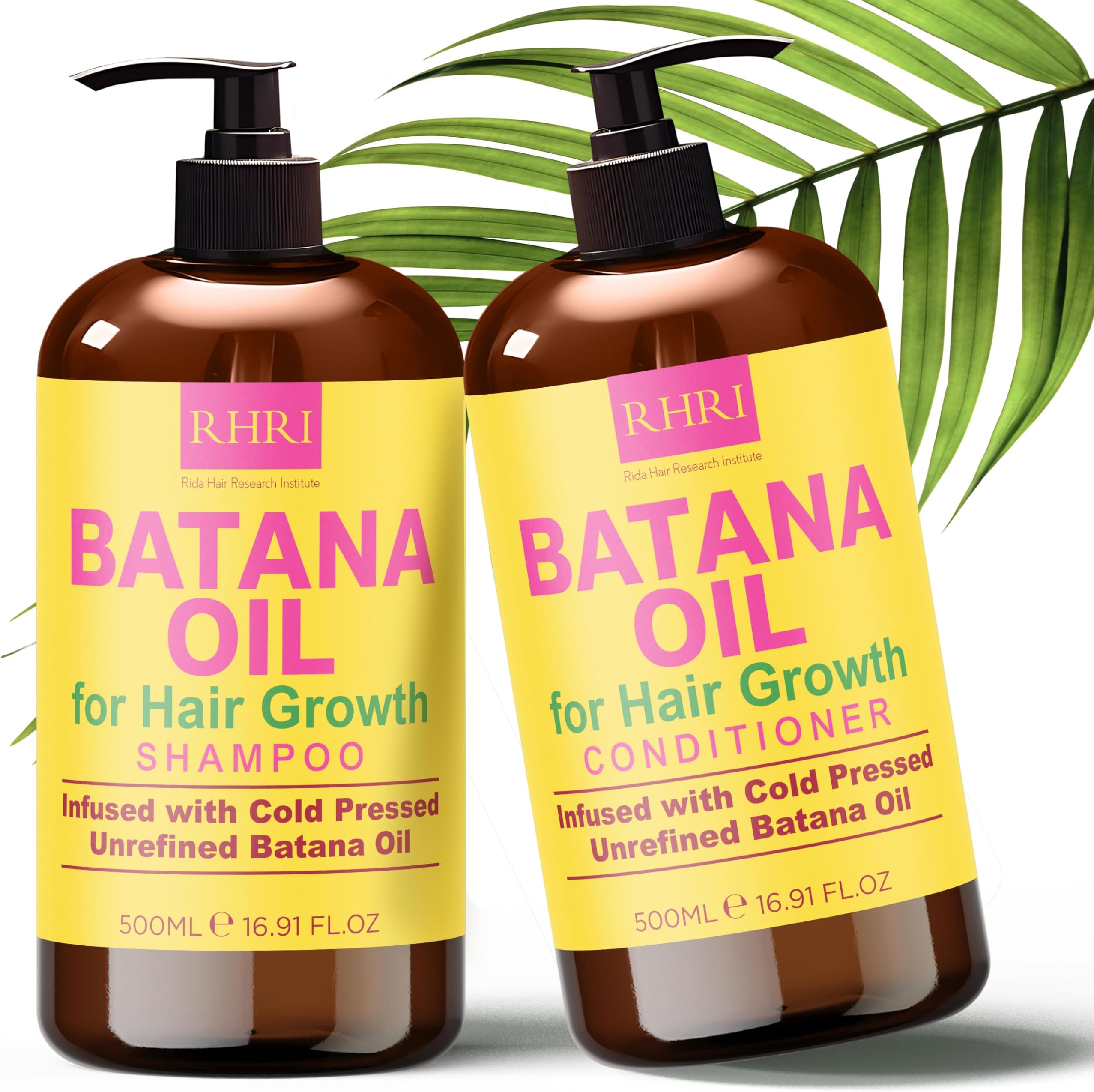 Amazon.com : NATURAL Volumizing Shampoo and Conditioner for Hair Growth ...