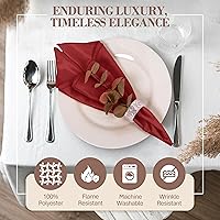 Vista 303 de Ultimate Textile -1 docena - Reversible Shantung Satin - Majestic - Servilletas de tela Majestic de 17 x 17 pulgadas color azul pizarra