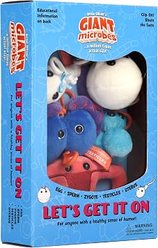 GIANT MICROBES Lets Get it On Themed Gift Box, Funny Doctor Gifts, Funny Nurse Gift, Labor and delivery Nurse Gifts, Plush Keychain, Uterus Plush Toy, Reproductive System Model